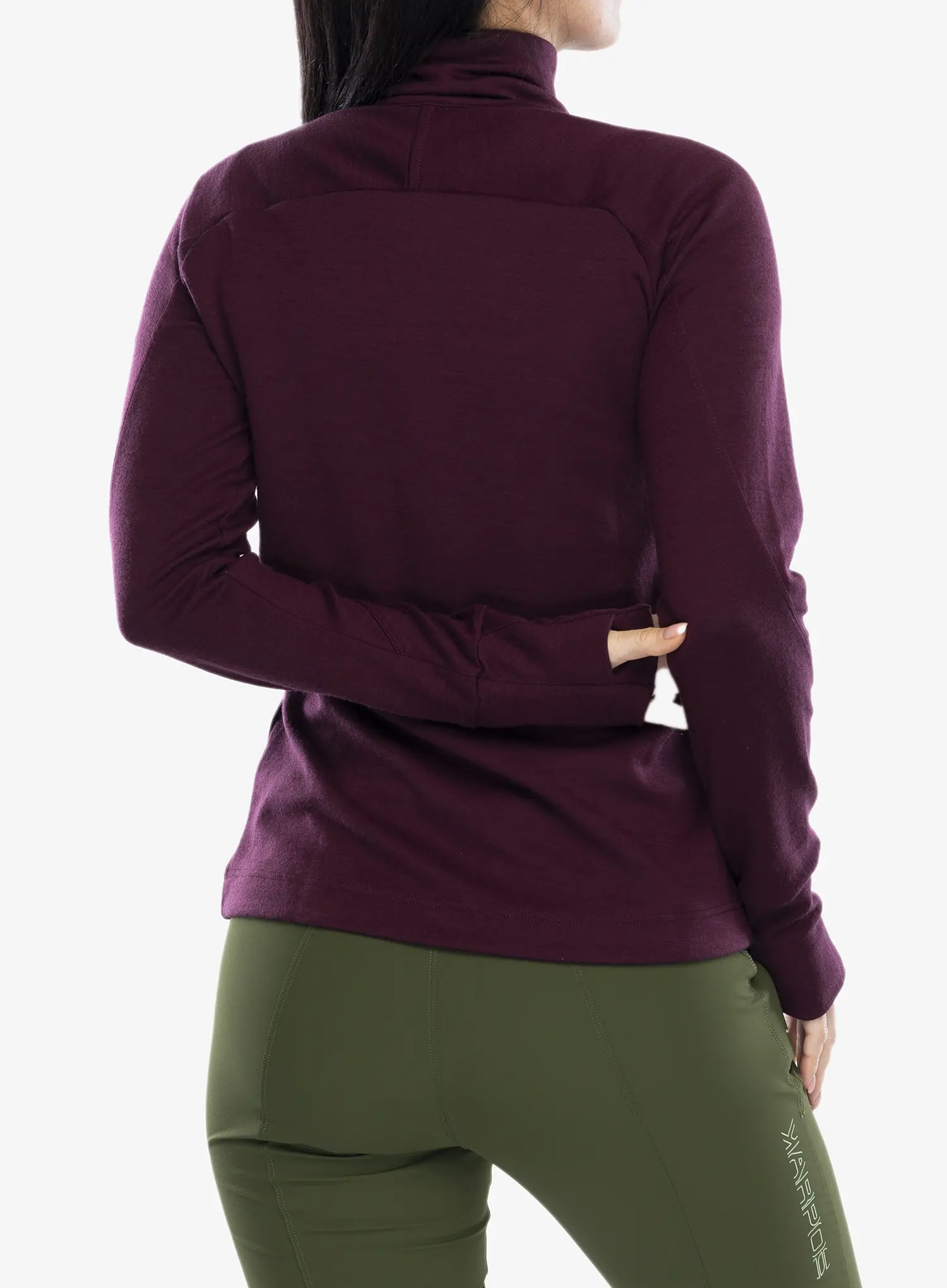 Ženska dukserica Sensor Merino Upper Fleece Full Zip - port red