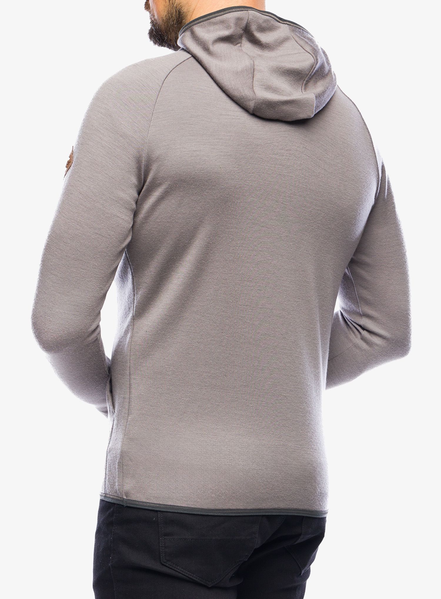 Majica s kapuljačom Sensor Merino Upper Fleece Hooded - grey mountains