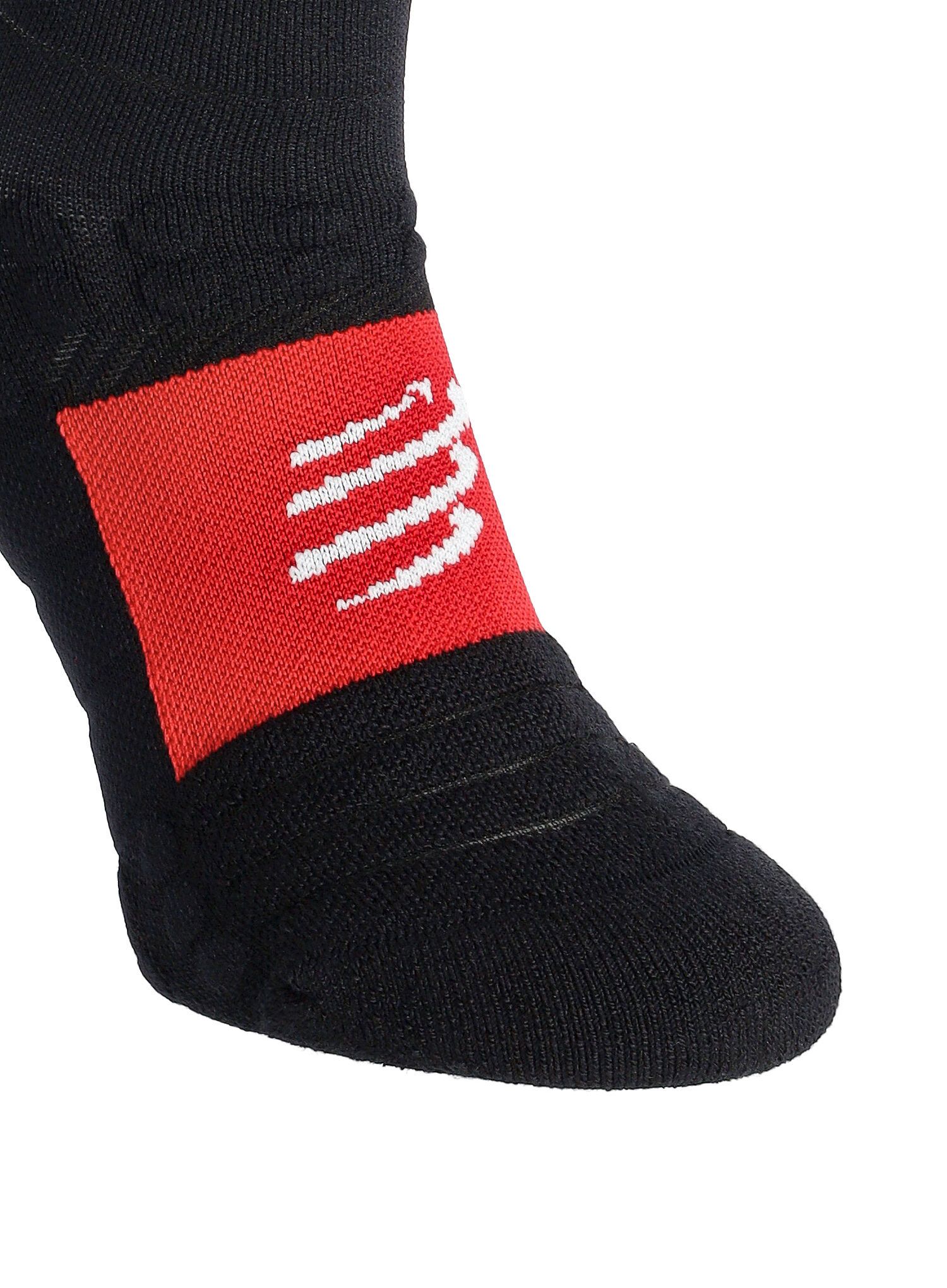 Čarape za trčanje Compressport Pro Racing Socks Winter Run - black/high risk red