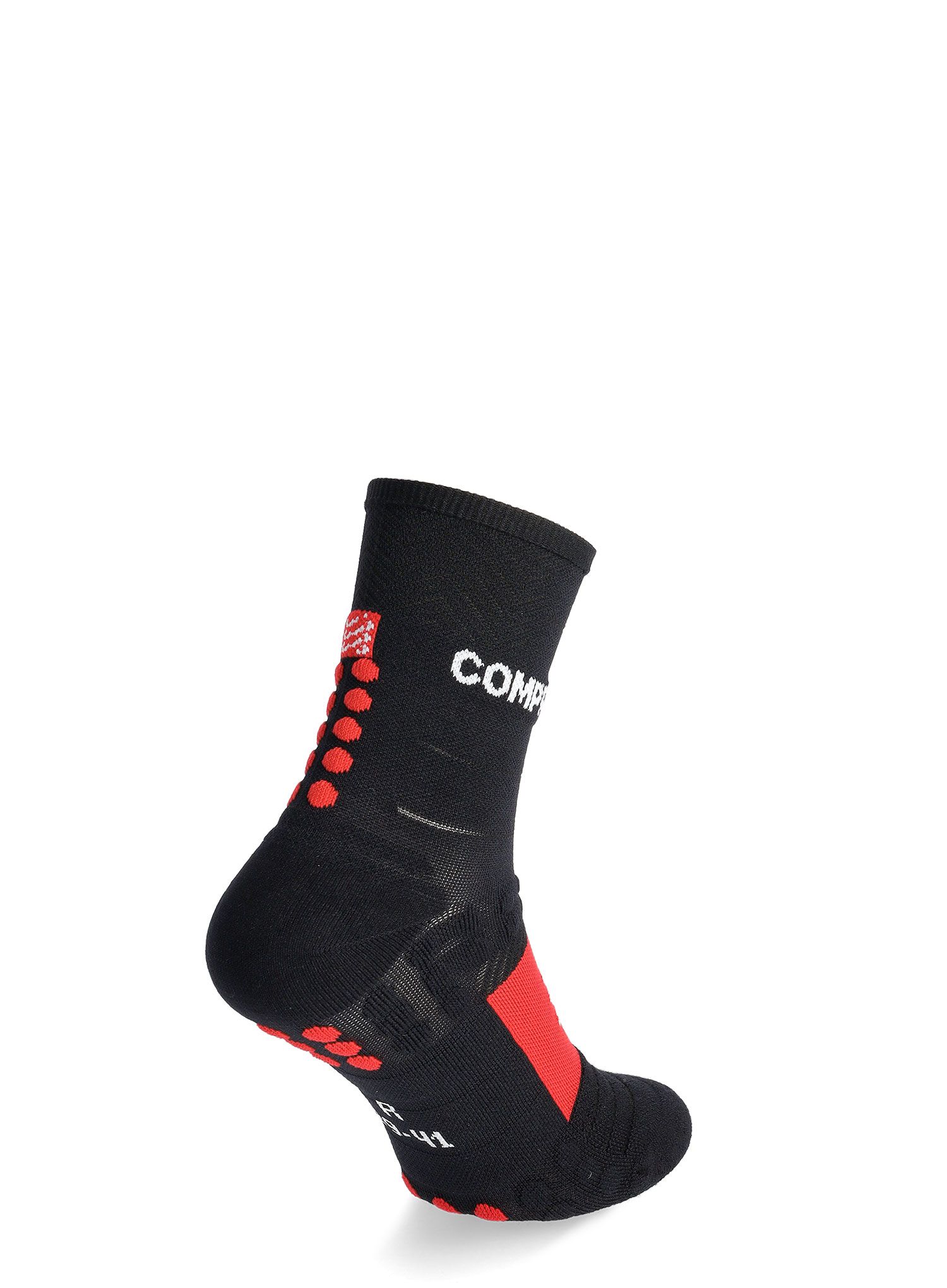 Čarape za trčanje Compressport Pro Racing Socks Winter Run - black/high risk red