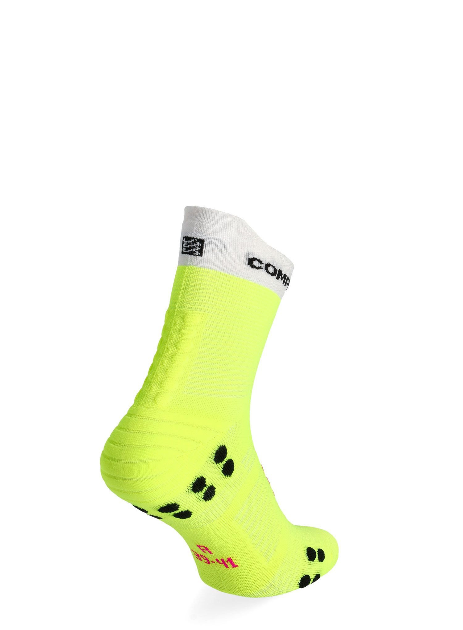 Čarape za trčanje Compressport Pro Racing Socks v4.0 Run High - safe yellow/white