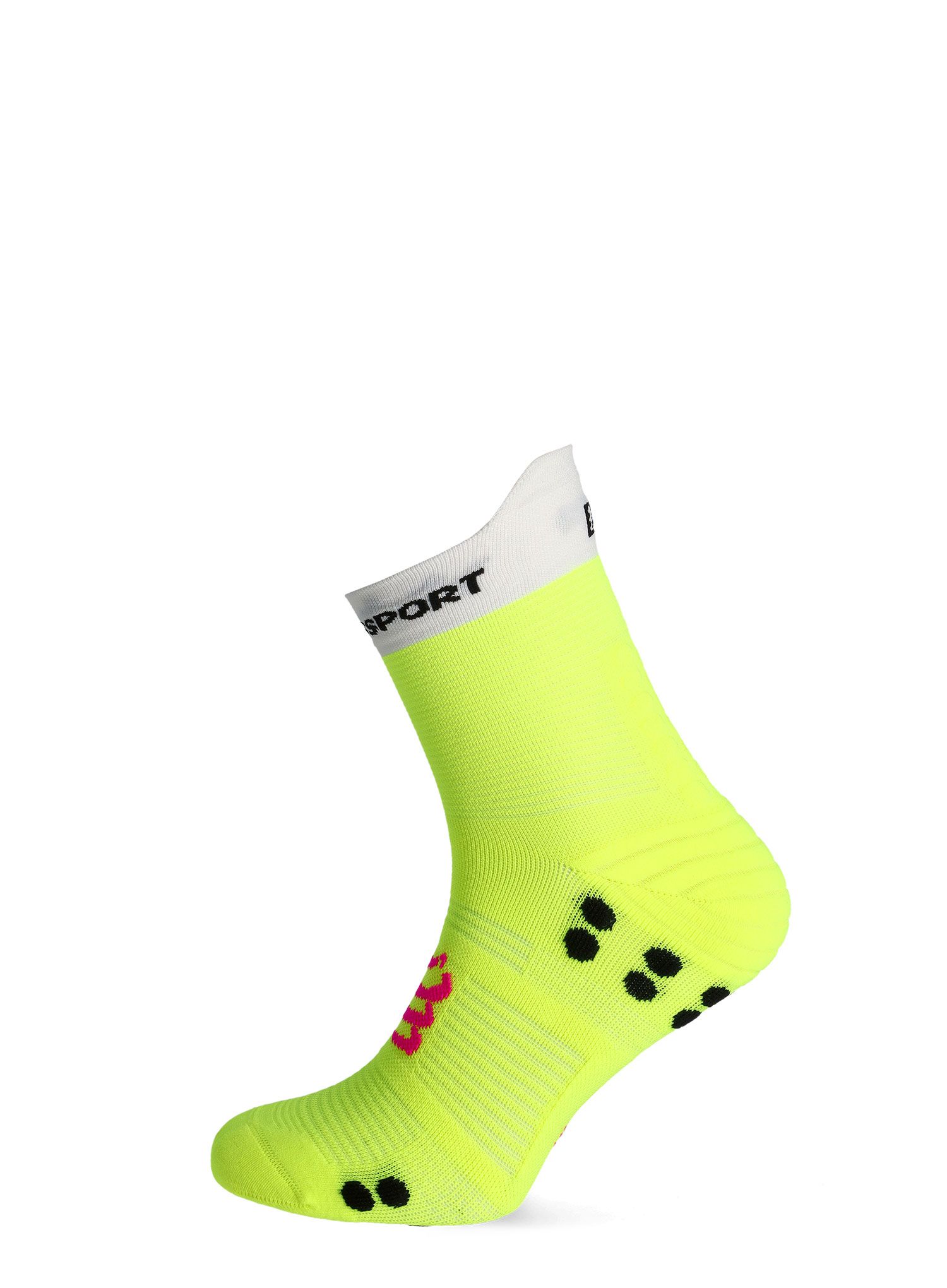 Čarape za trčanje Compressport Pro Racing Socks v4.0 Run High - safe yellow/white