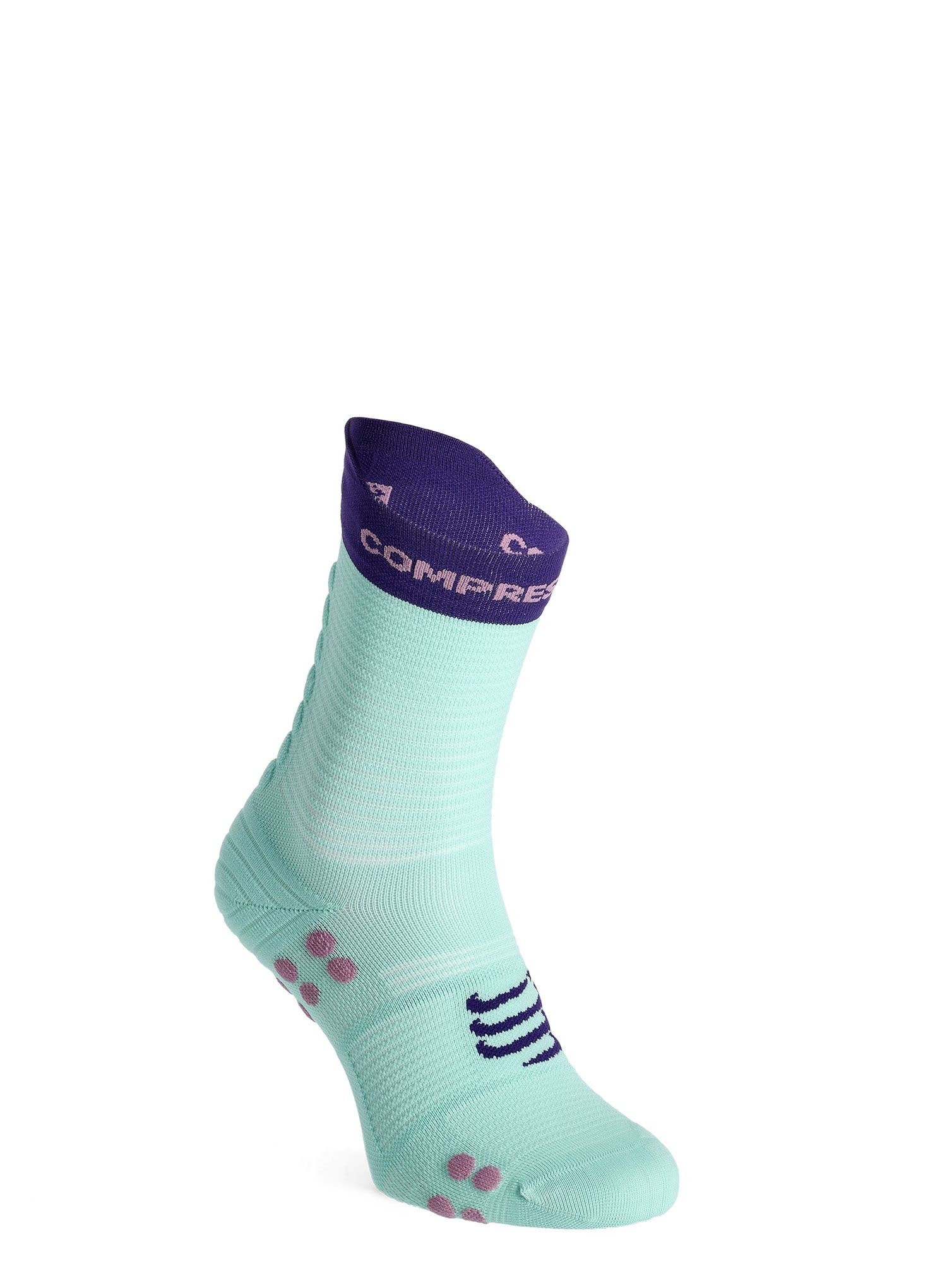 Čarape za trčanje Compressport Pro Racing Socks v4.0 Run High - shell blue/purple
