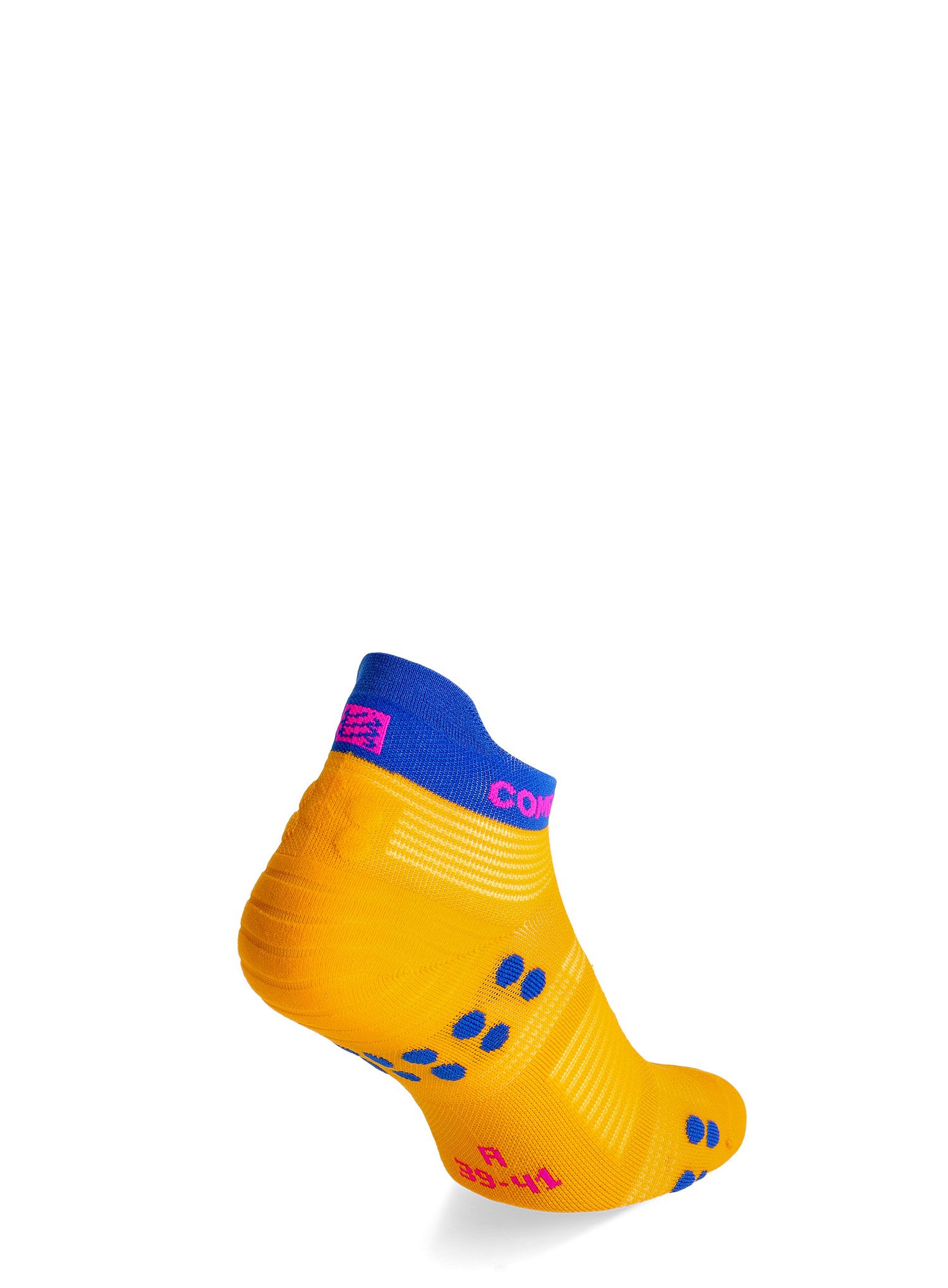 Čarape za trčanje Compressport Pro Racing Socks v4.0 Run Low - saffron/dazz blue