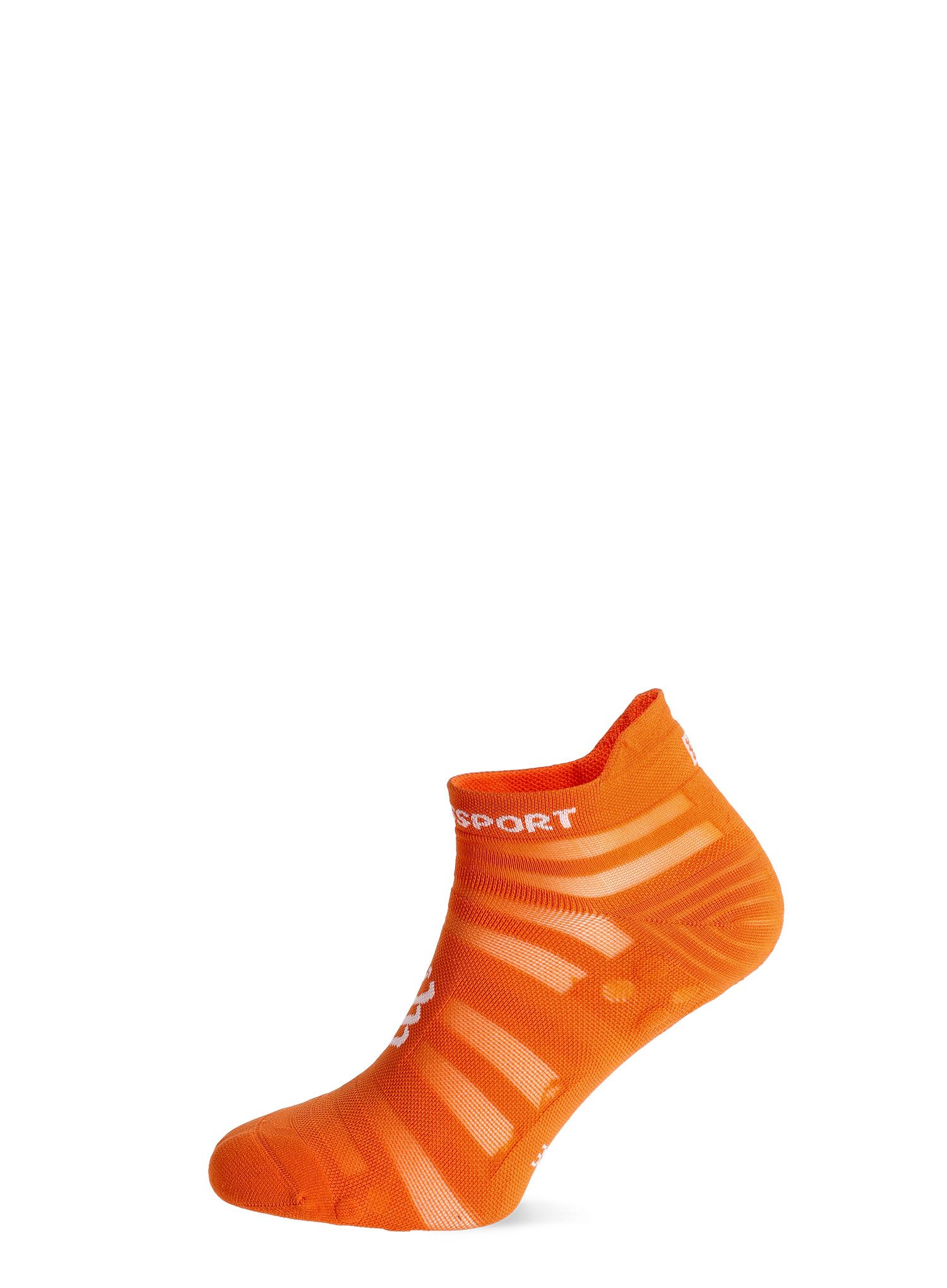 Čarape za trčanje Compressport Pro Racing Socks v4.0 Ultralight Run Low - fire/white