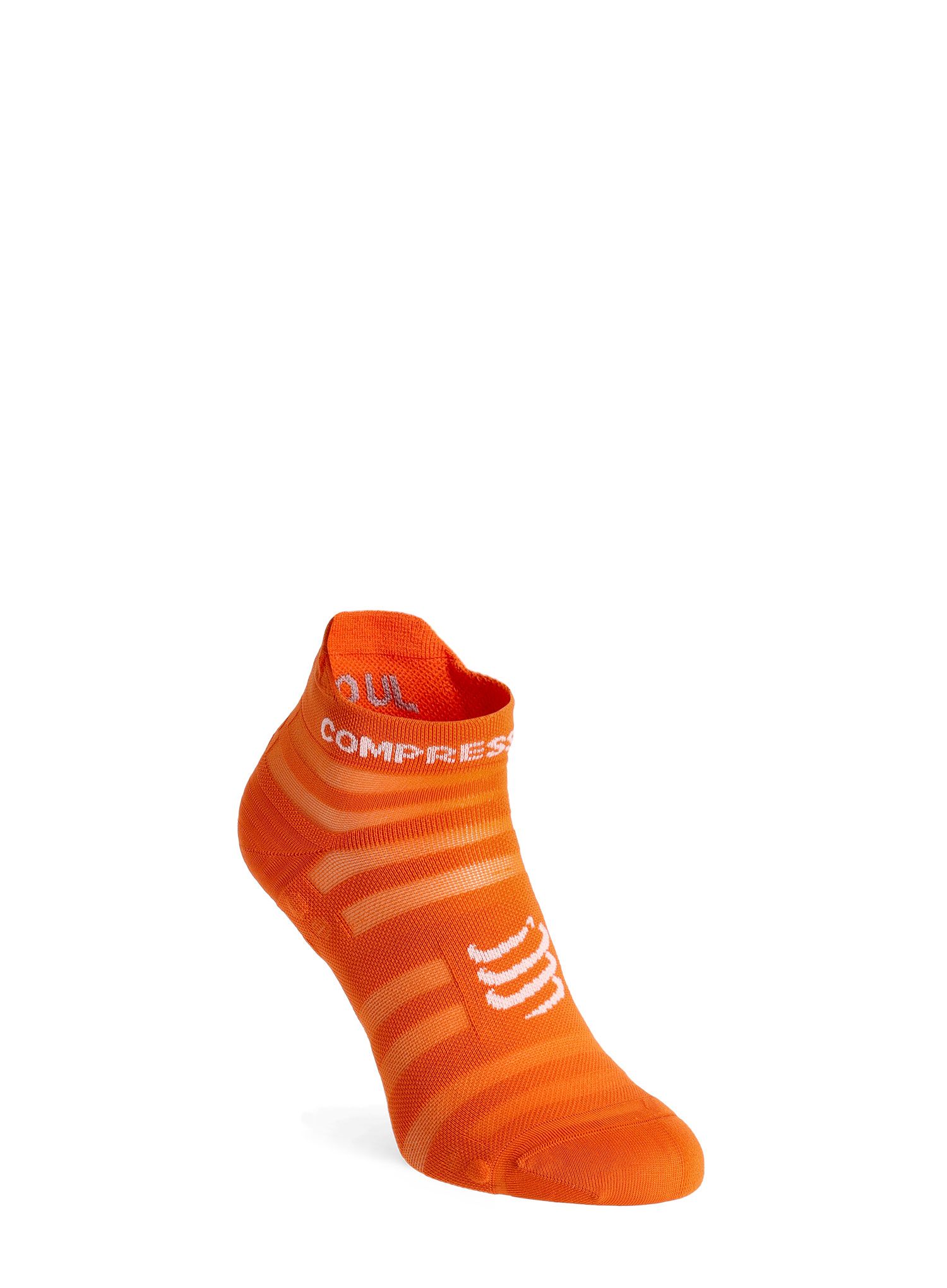 Čarape za trčanje Compressport Pro Racing Socks v4.0 Ultralight Run Low - fire/white