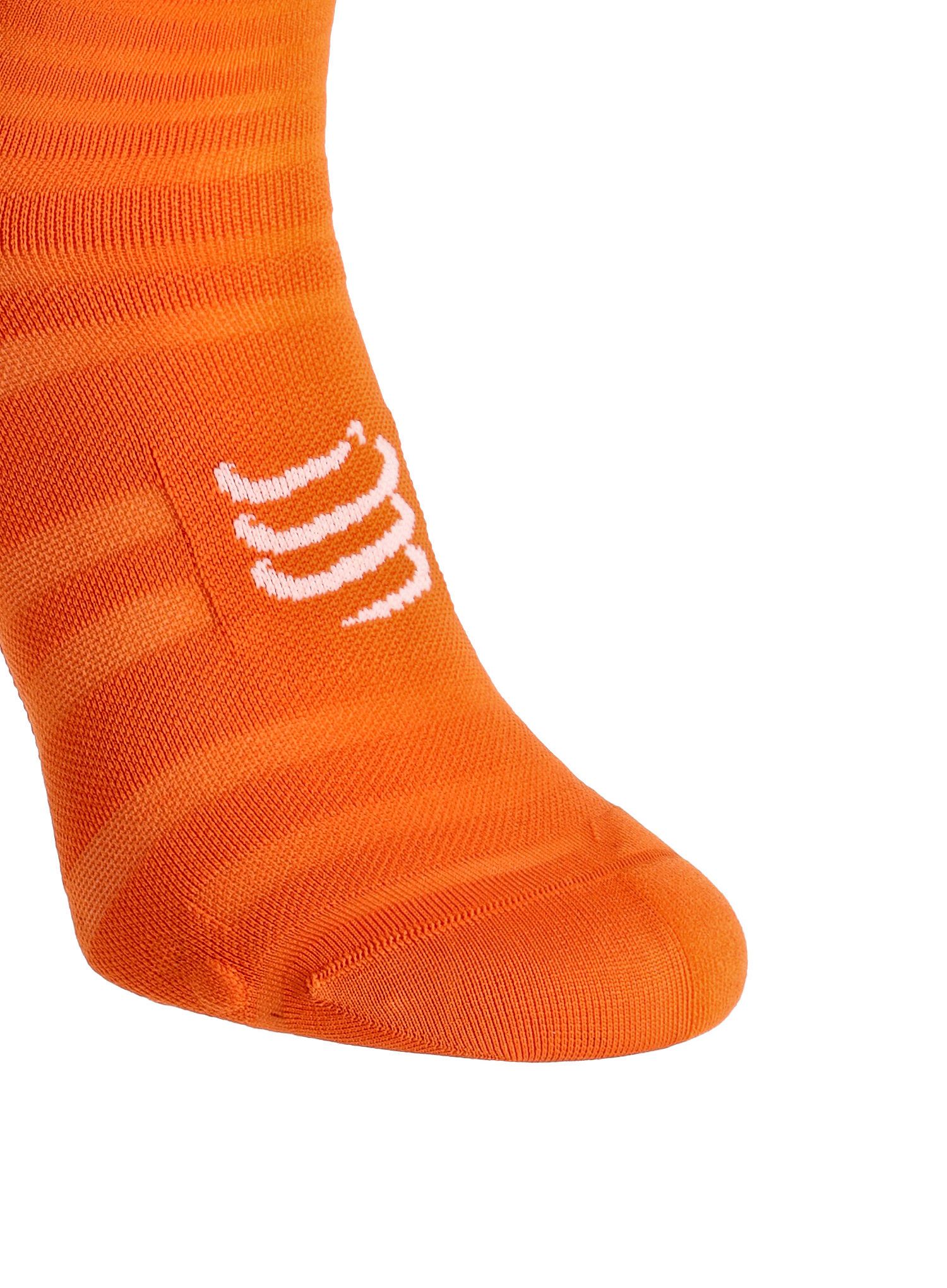 Čarape za trčanje Compressport Pro Racing v4.0 Ultralight Run High - fire/white