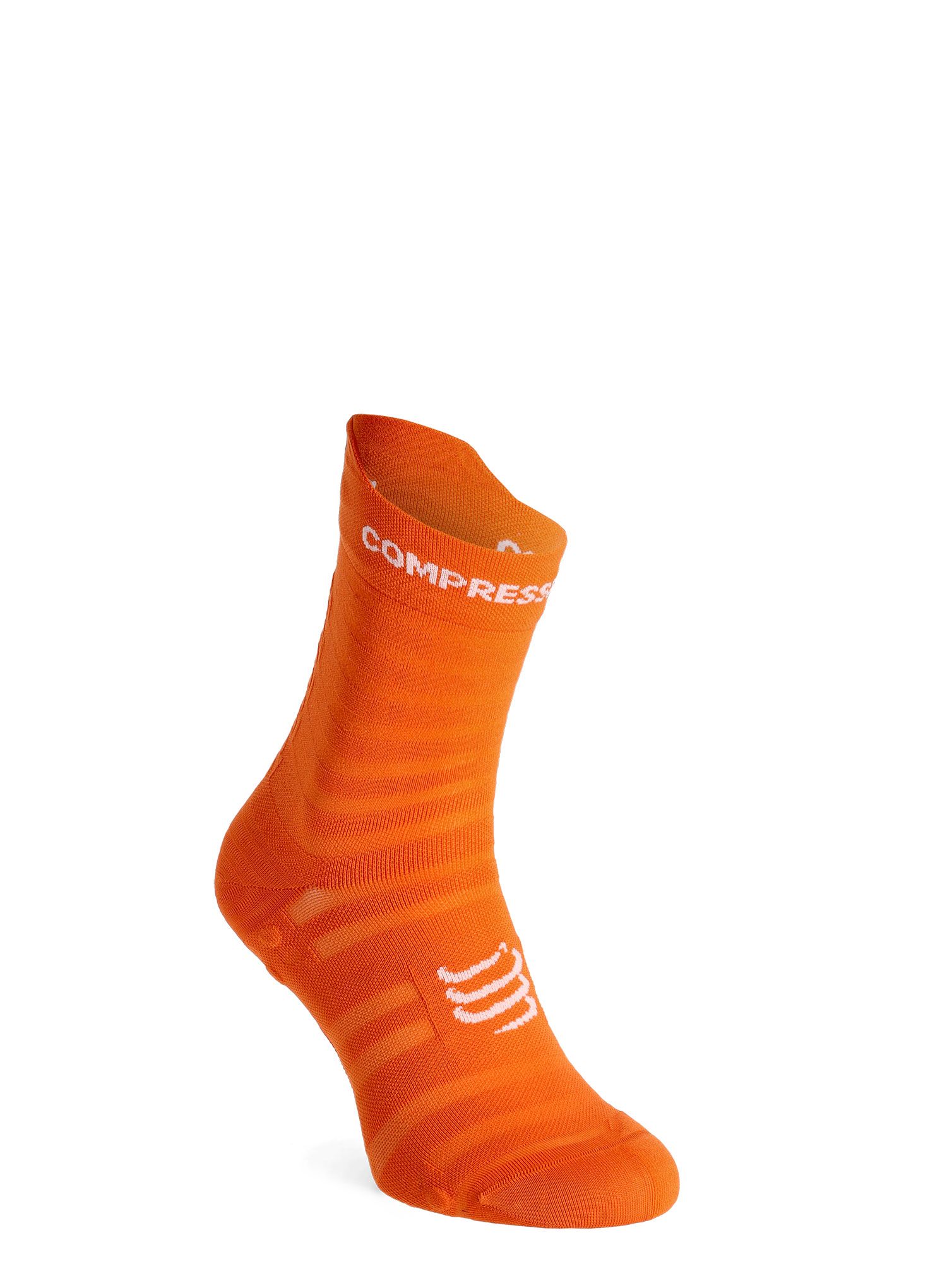 Čarape za trčanje Compressport Pro Racing v4.0 Ultralight Run High - fire/white