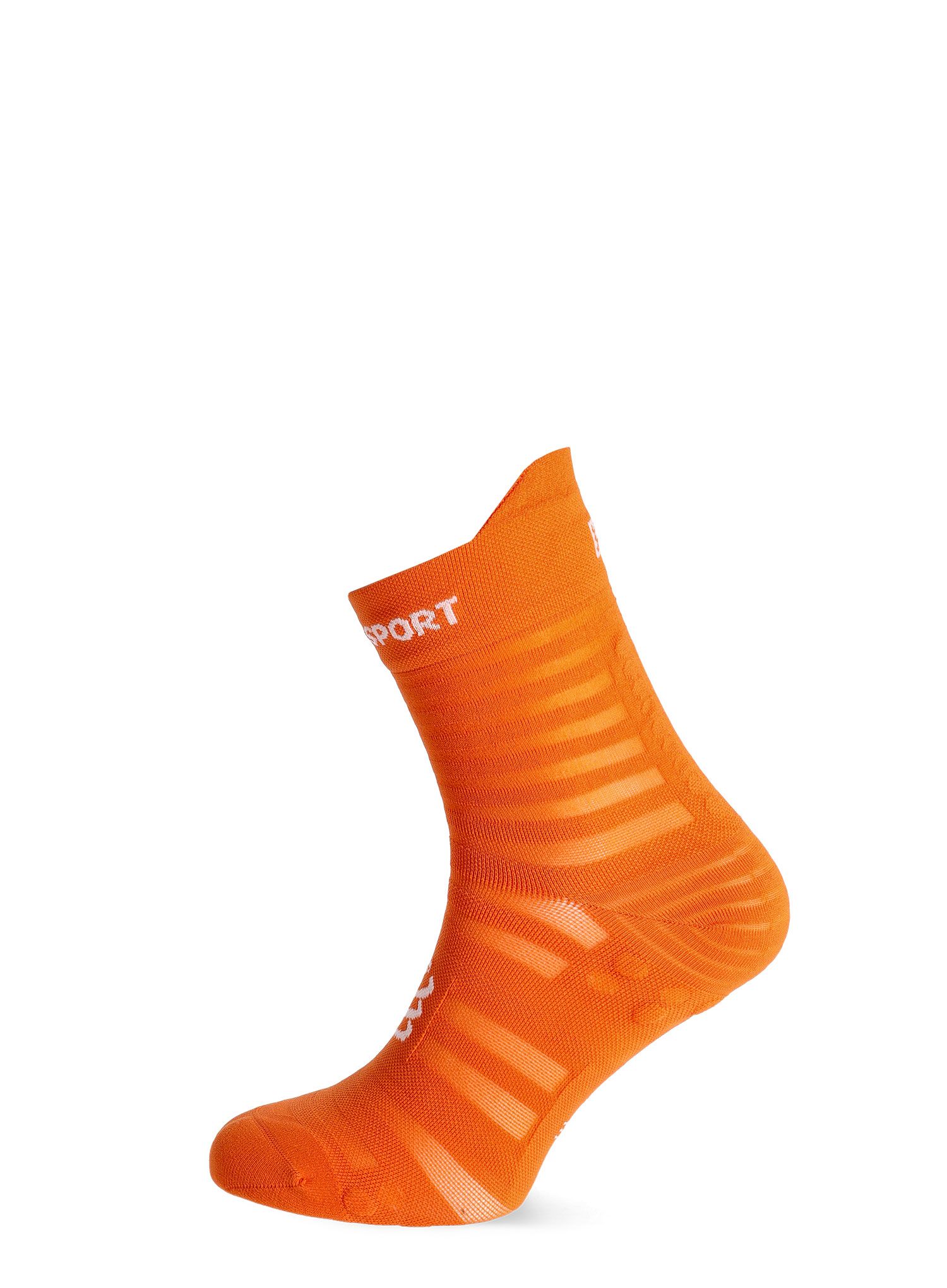 Čarape za trčanje Compressport Pro Racing v4.0 Ultralight Run High - fire/white