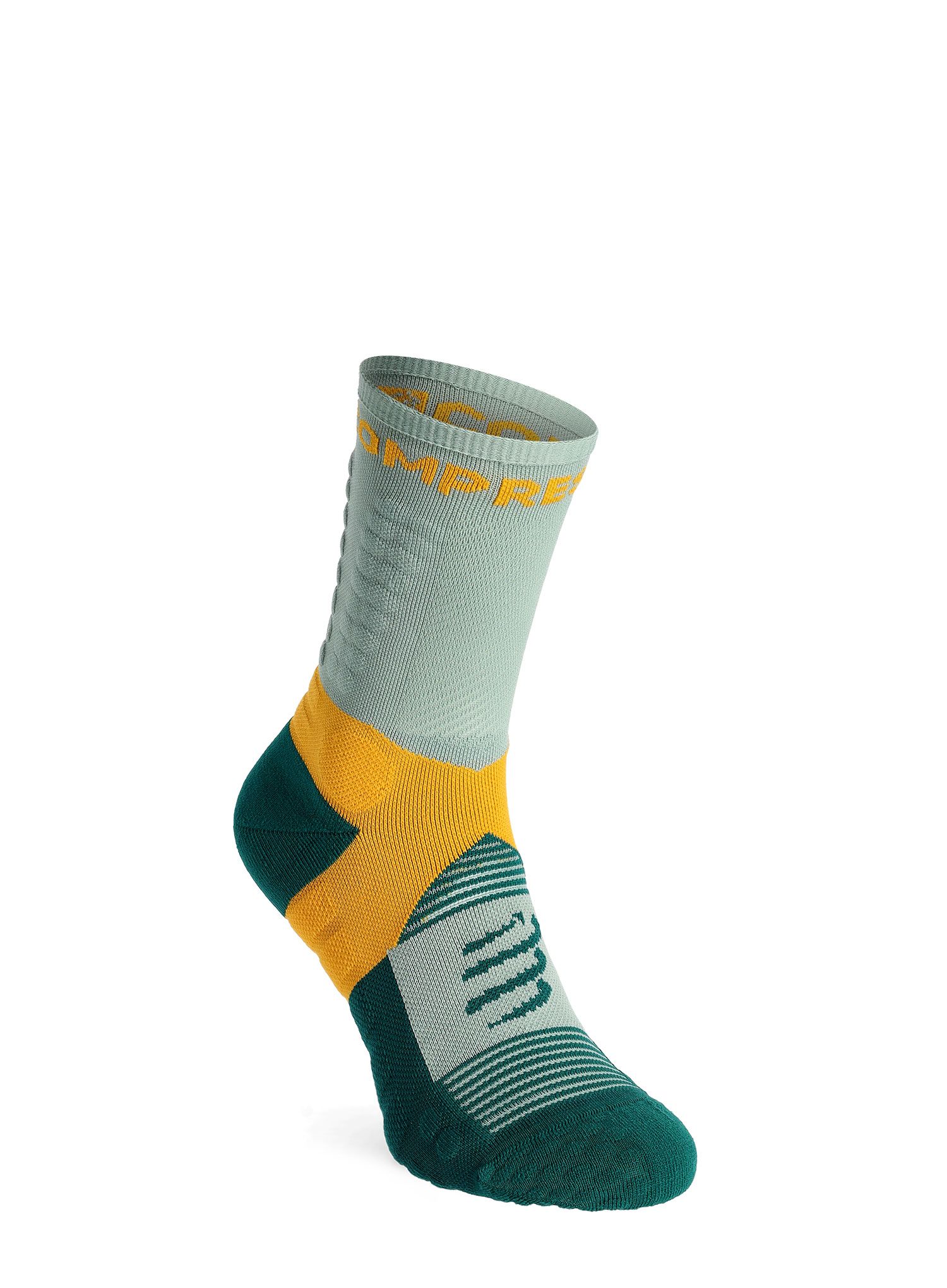 Čarape za trčanje Compressport Ultra Trail Socks v2.0 - slate grey/saffron
