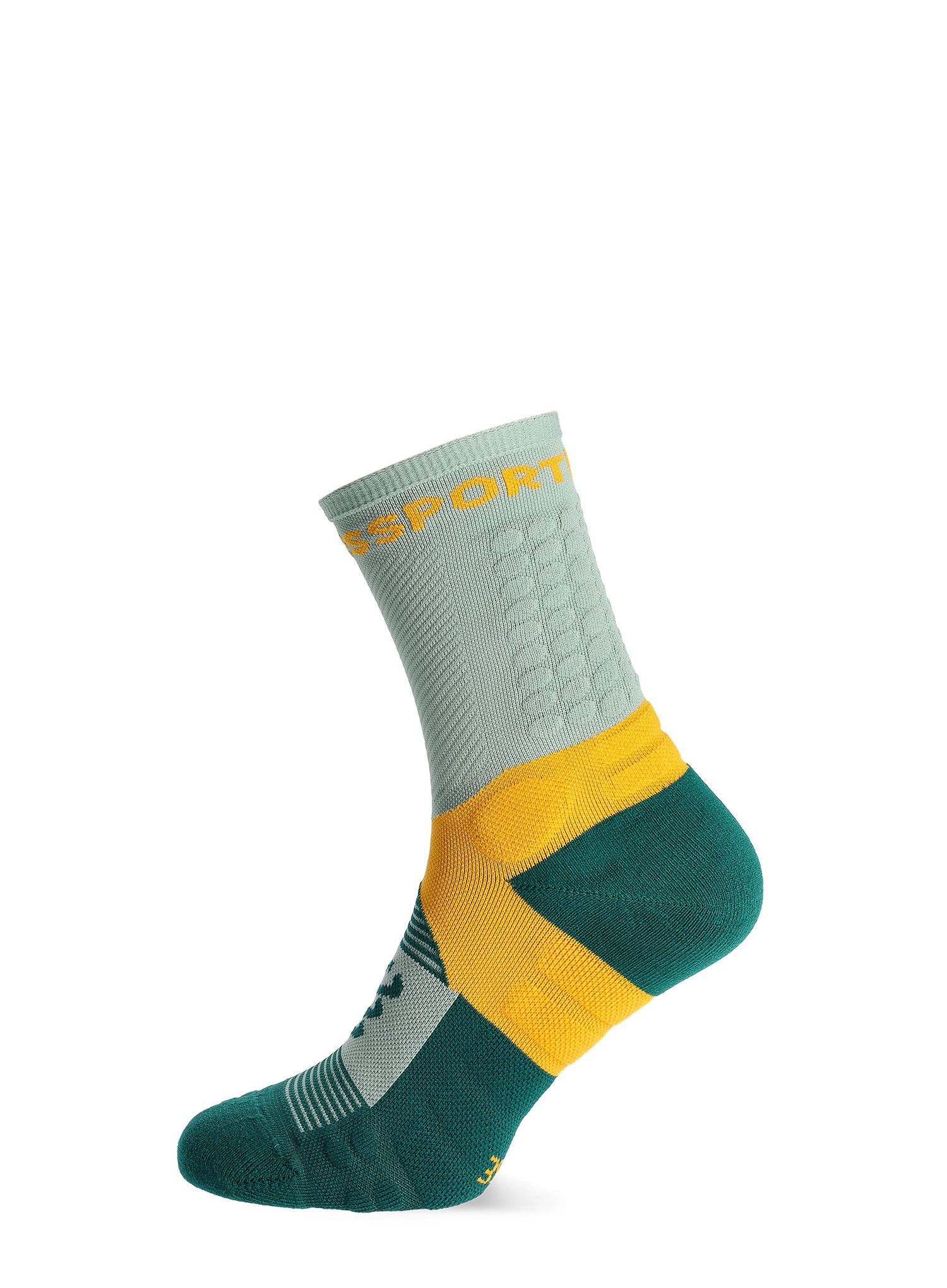 Čarape za trčanje Compressport Ultra Trail Socks v2.0 - slate grey/saffron