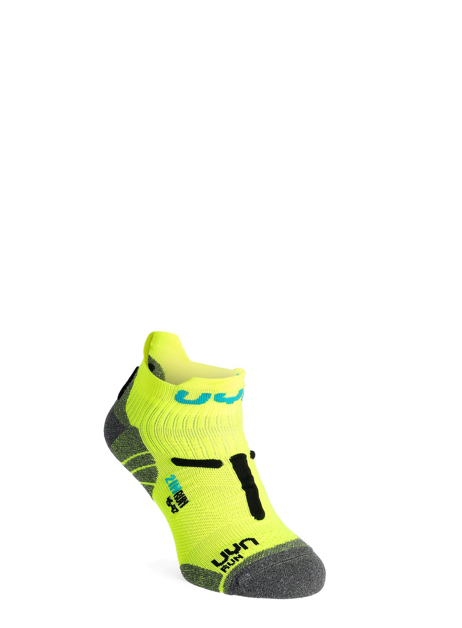 Čarape za trčanje UYN Run 2in Socks - yellow fluo/black