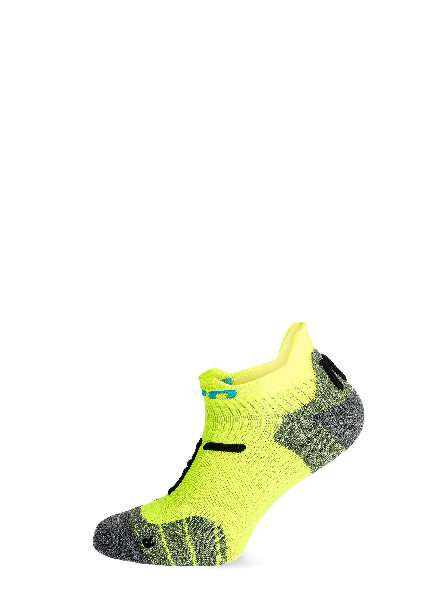 Čarape za trčanje UYN Run 2in Socks - yellow fluo/black
