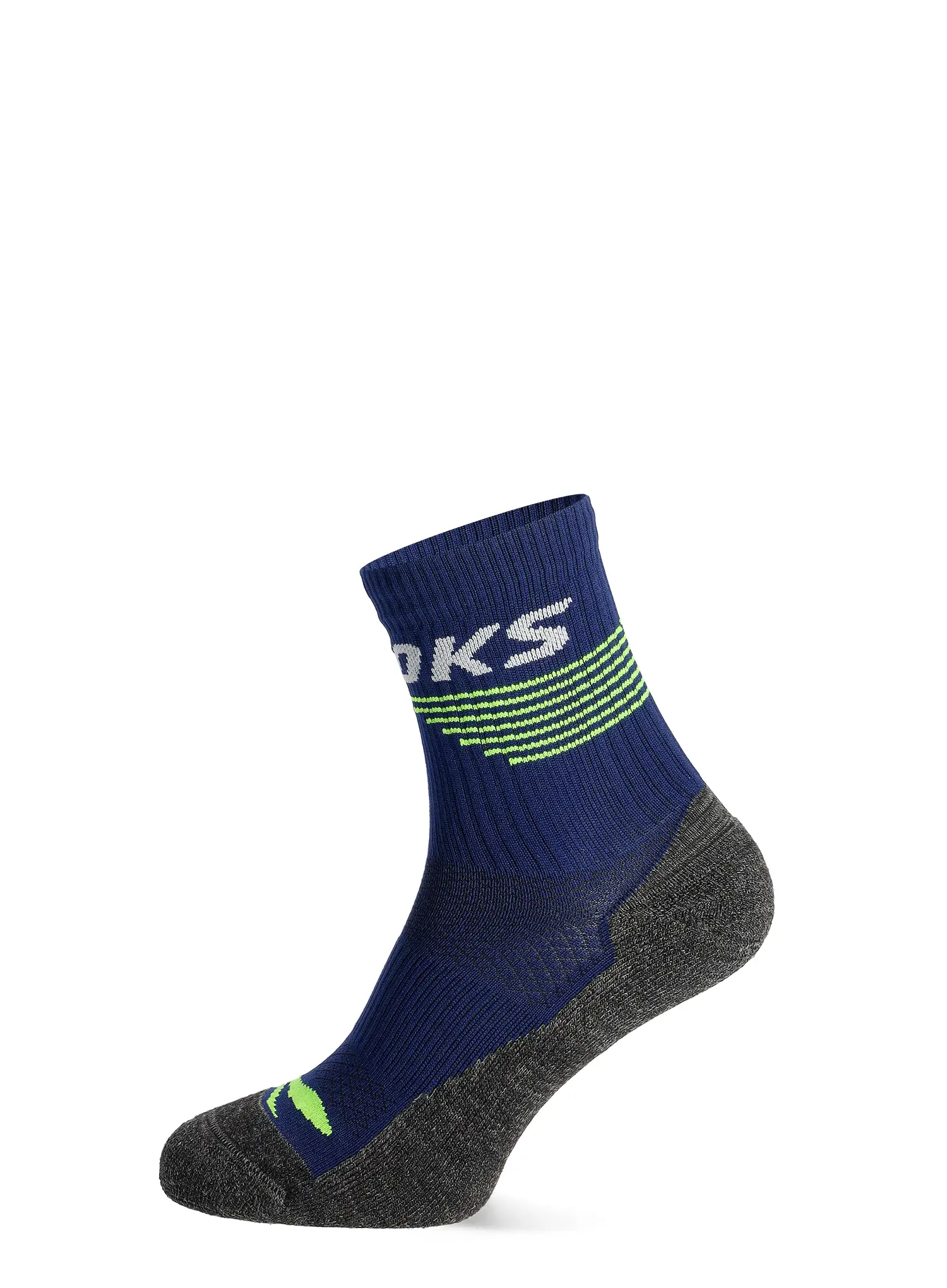 Čarape za trčanje Brooks High Point Crew - navy/yellow