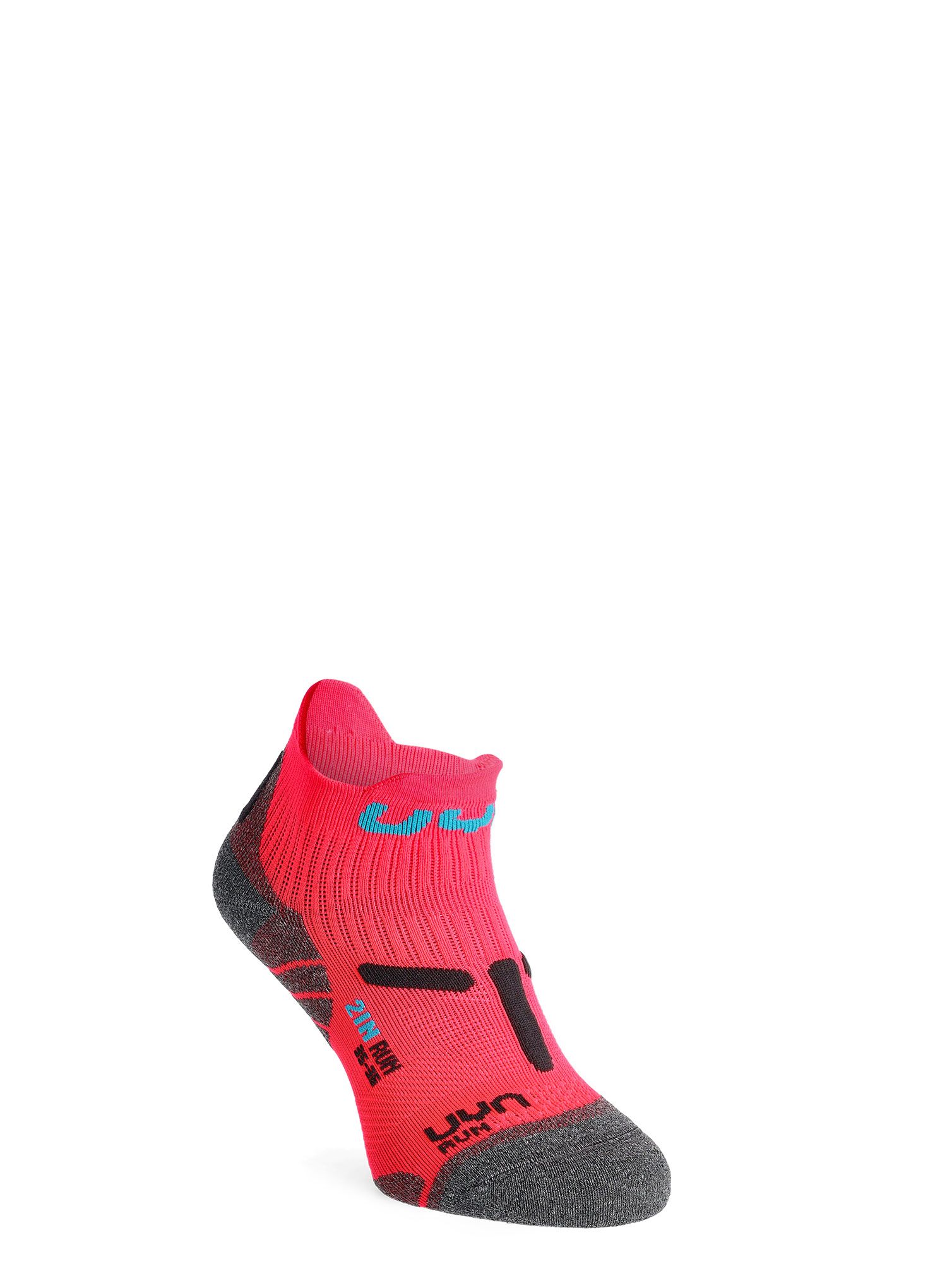 Ženske čarape za trčanje UYN Run 2IN Socks - fluo/anthracite