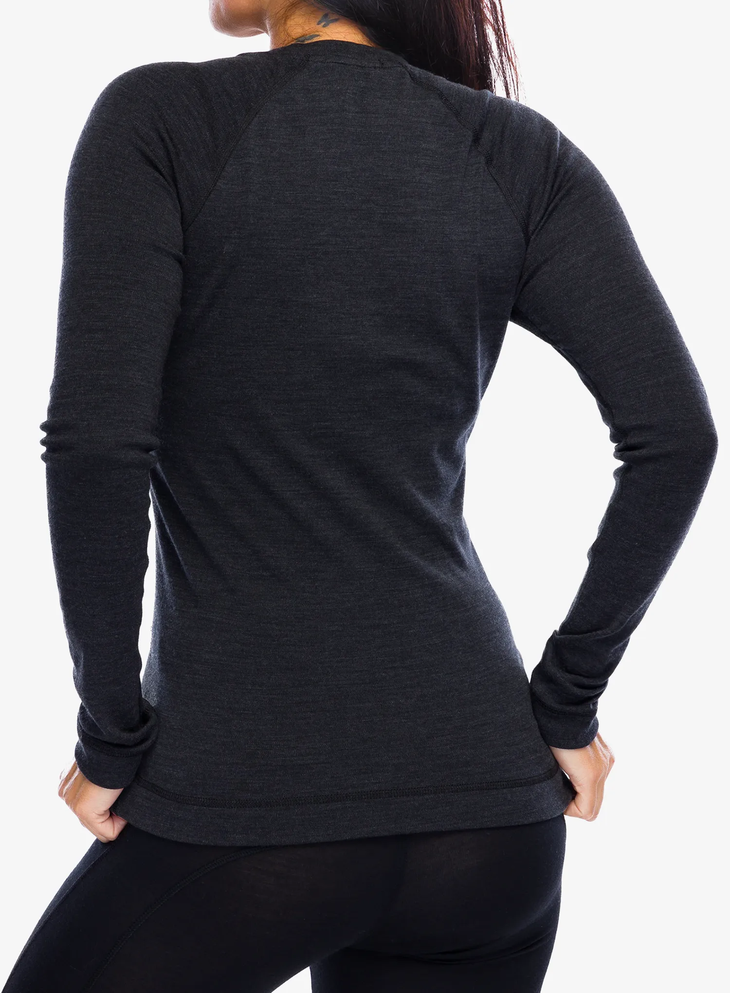 Ženska termoaktivna dukserica SmartWool Merino 250 Baselayer Crew - charcoal heather