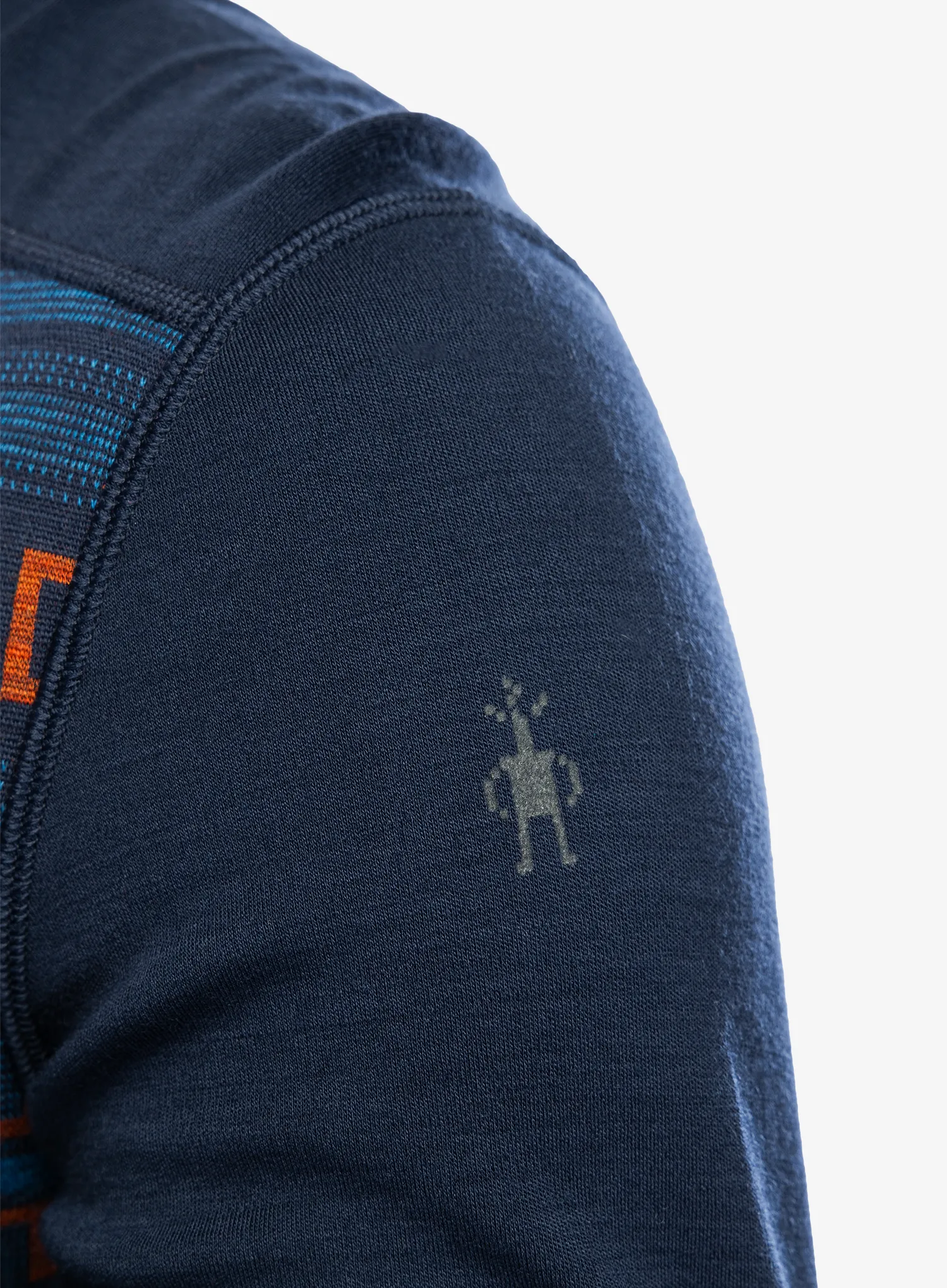 Termoaktivna dukserica SmartWool Merino 250 Baselayer Crew - deep navy paths crossed