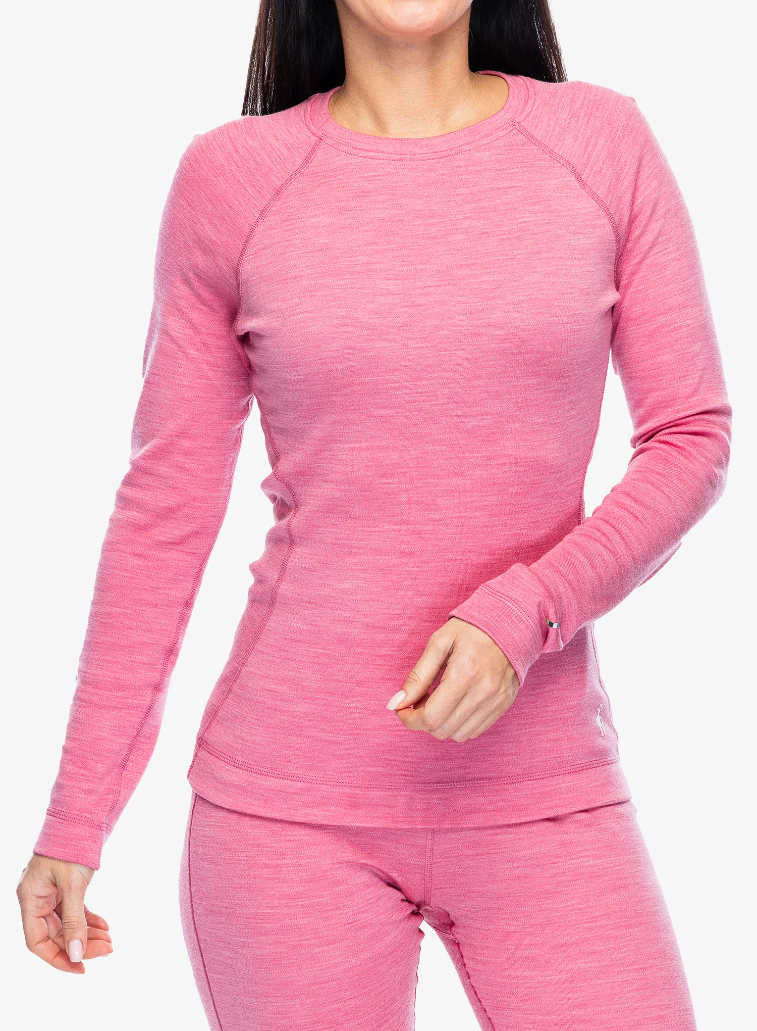 Ženska termoaktivna dukserica SmartWool Merino 250 Baselayer Crew - garden pink heather