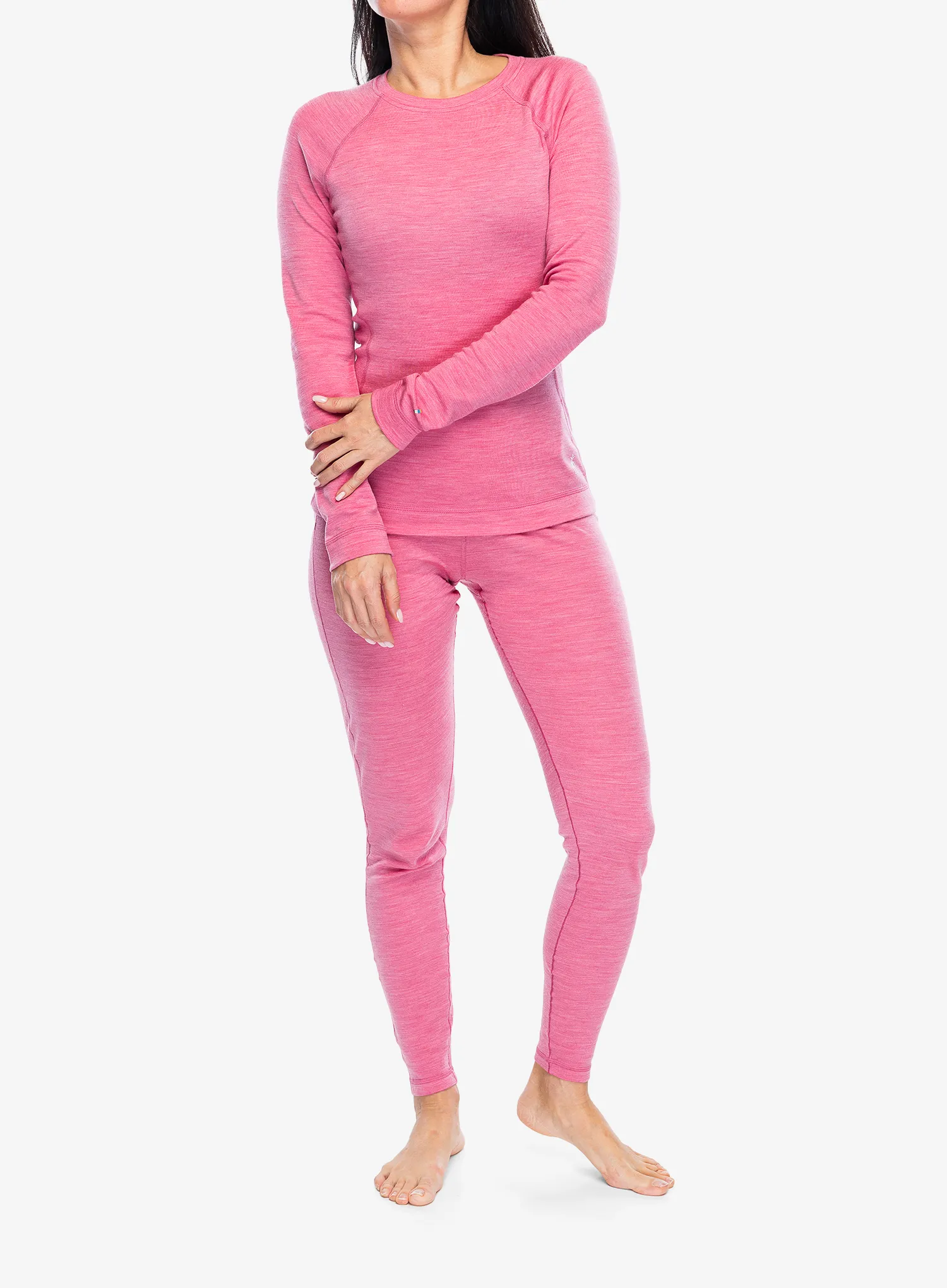 Ženska termoaktivna dukserica SmartWool Merino 250 Baselayer Crew - garden pink heather