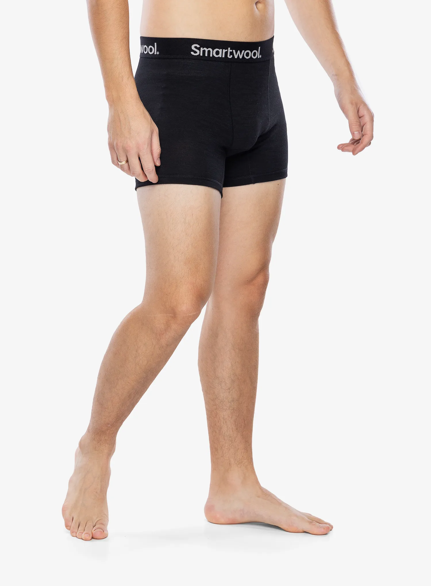 Termoaktivne bokserice Smartwool Active Boxer Brief Boxed - black