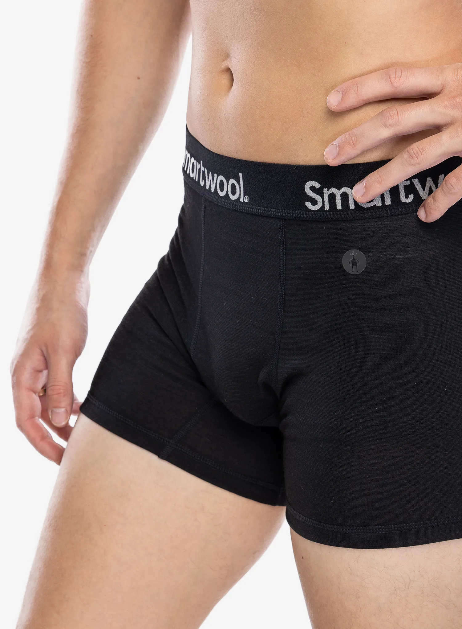 Termoaktivne bokserice Smartwool Active Boxer Brief Boxed - black