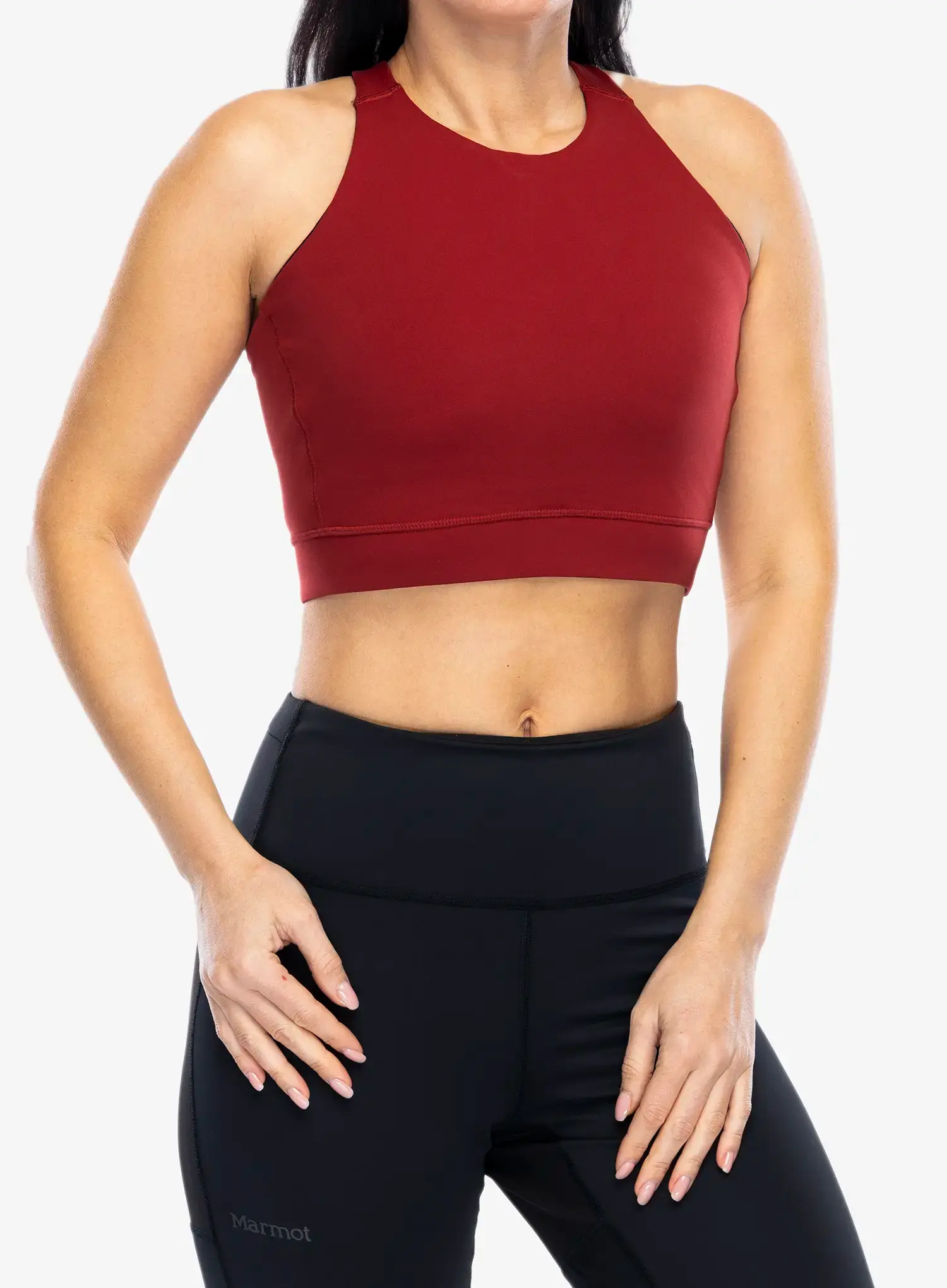 Sportski grudnjak Smartwool Active Crop Bra - currant