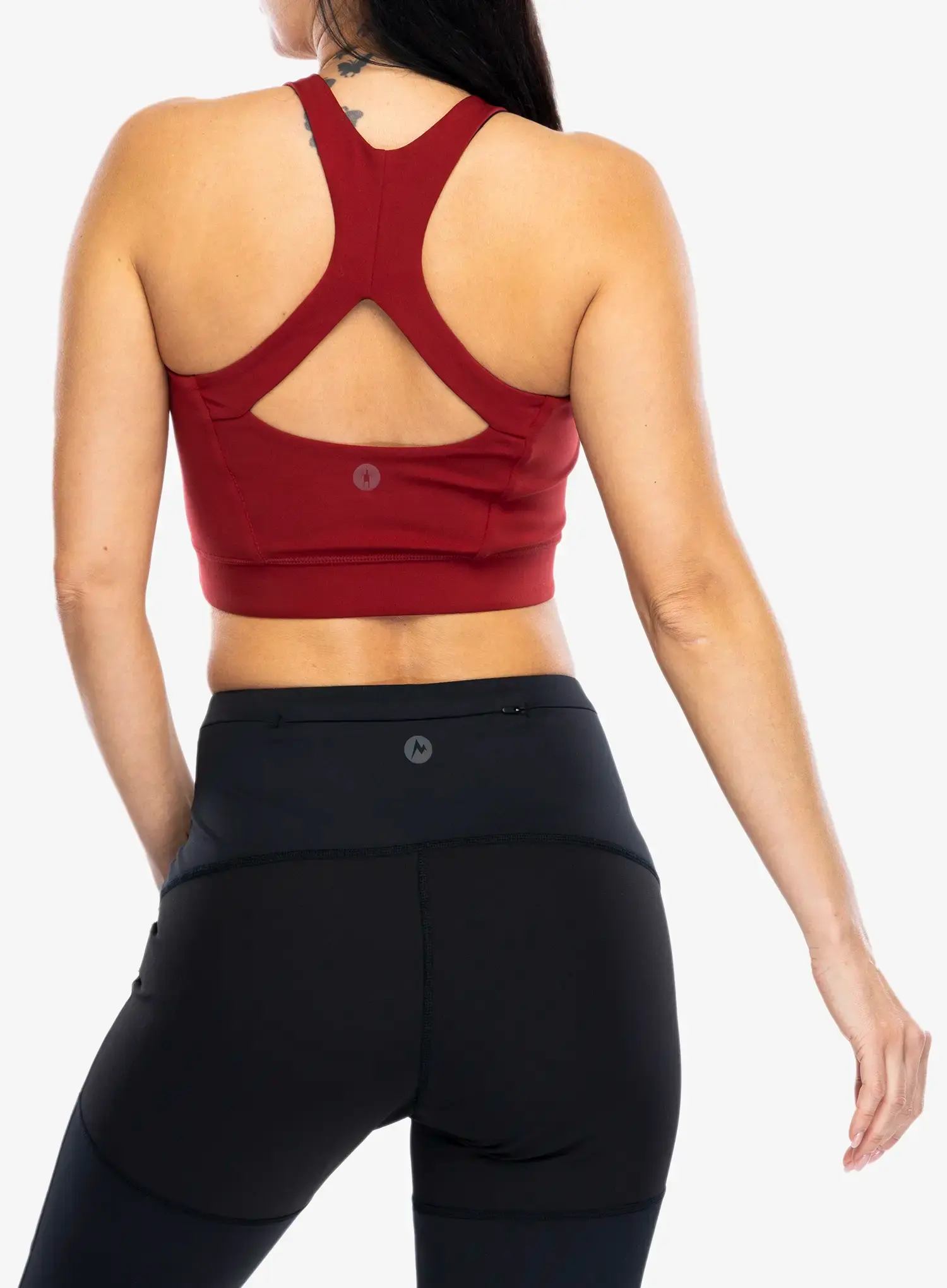 Sportski grudnjak Smartwool Active Crop Bra - currant