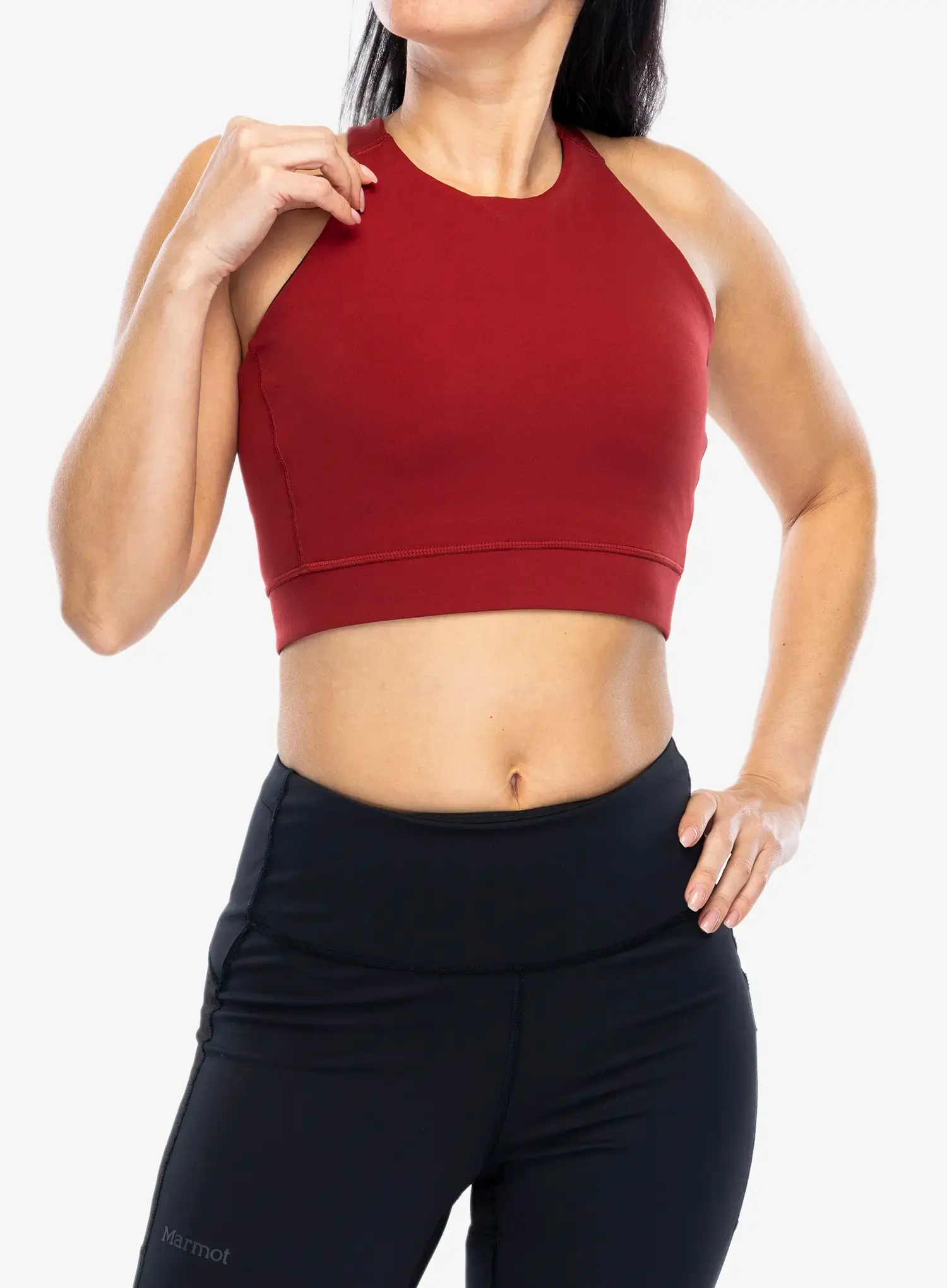 Sportski grudnjak Smartwool Active Crop Bra - currant