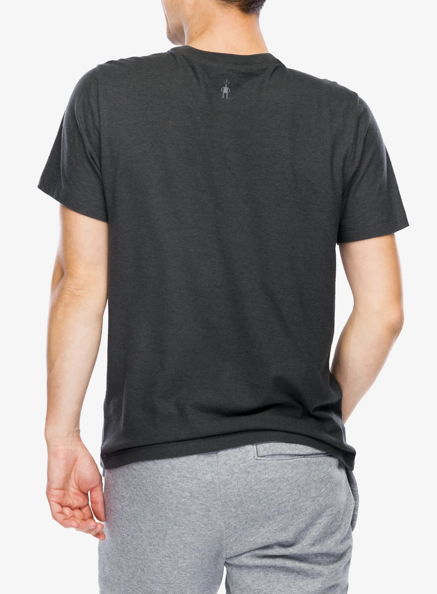 Majica s tiskom Smartwool Bear Range Graphic Short Sleeve Tee - charcoal