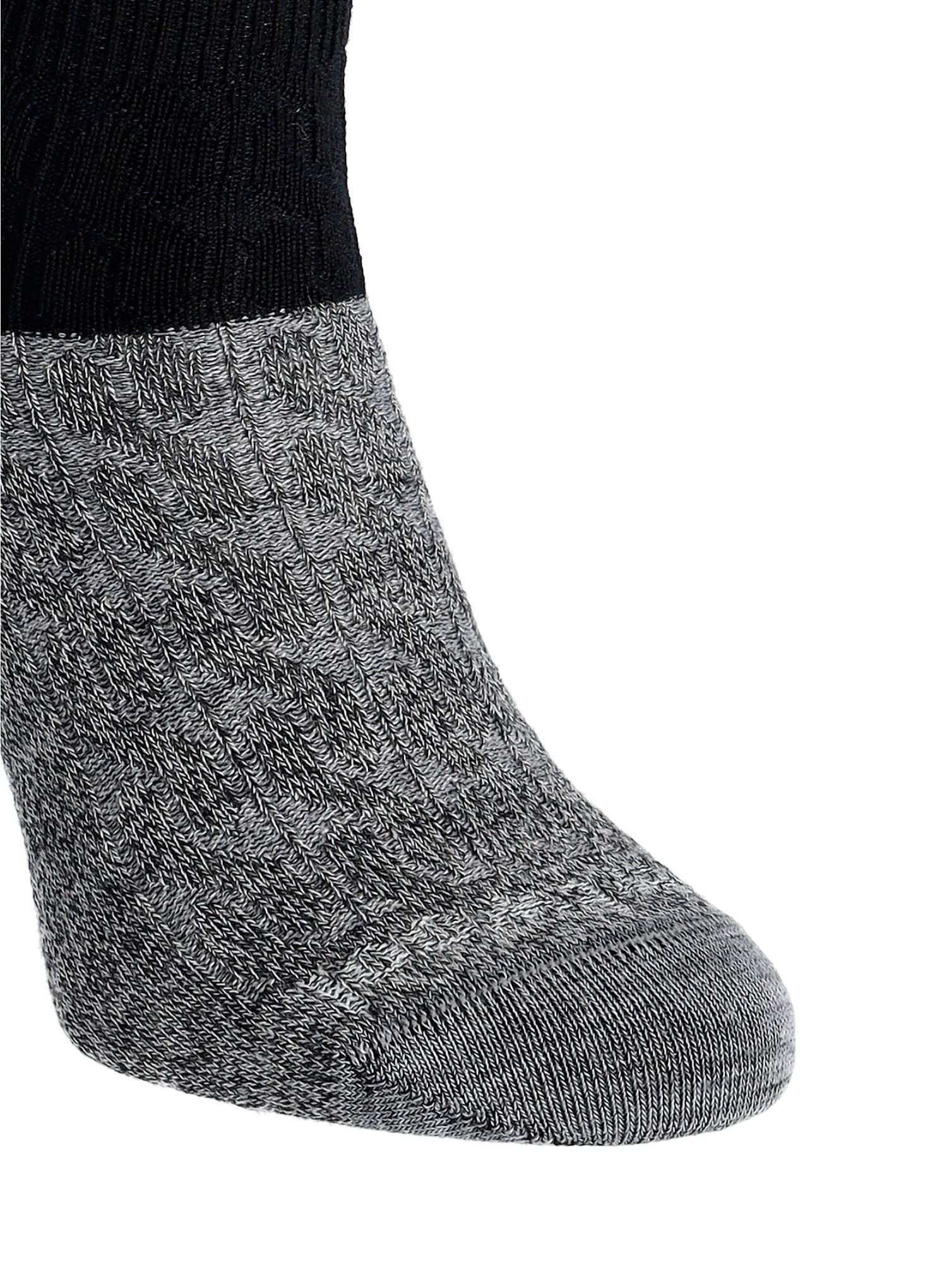 Ženske merino čarape Smartwool Cable Ankle Boot Socks - black