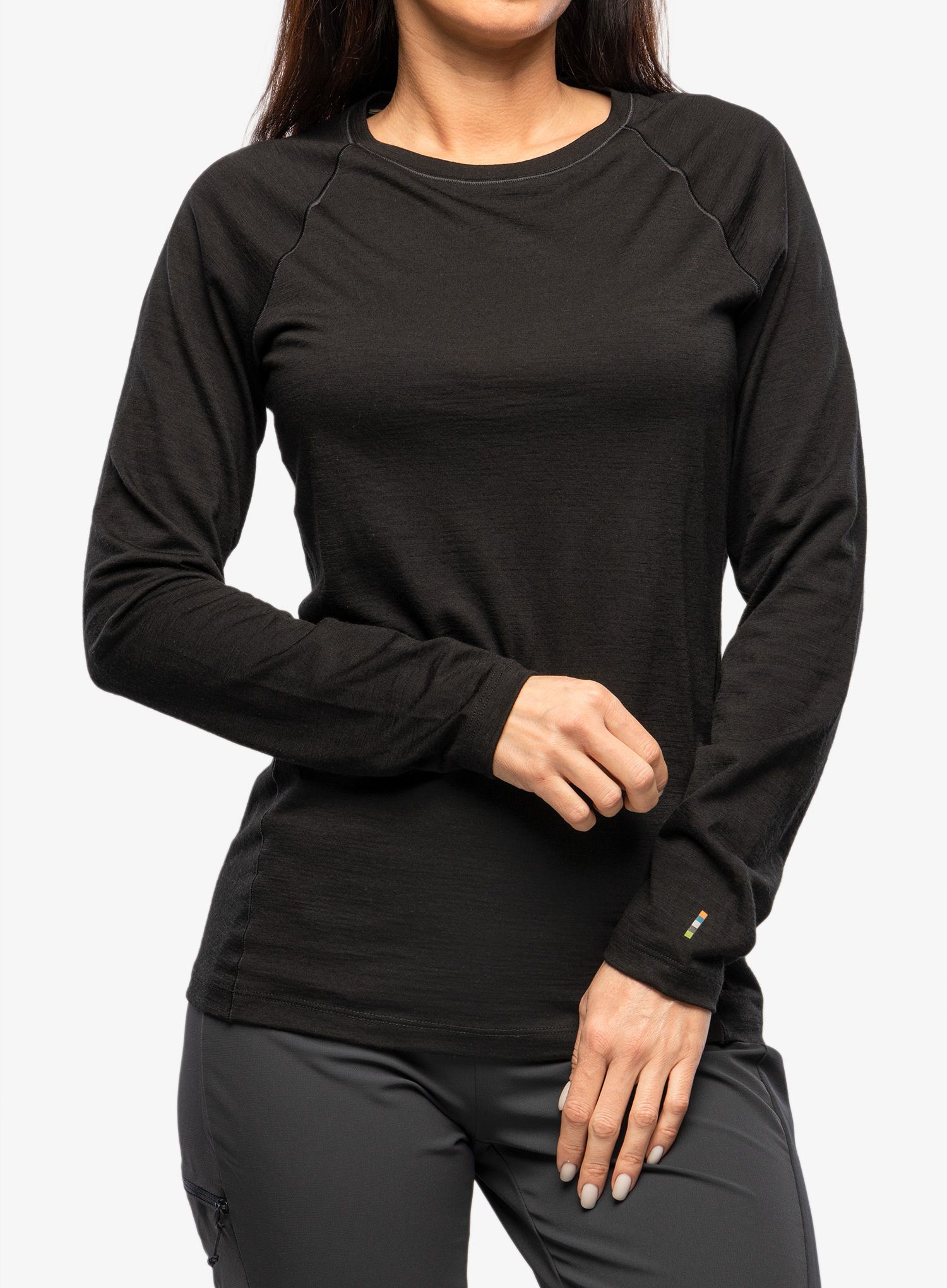 Ženska termoaktivna dukserica Smartwool Classic All-Season Merino Base Layer Long Sleeve - black