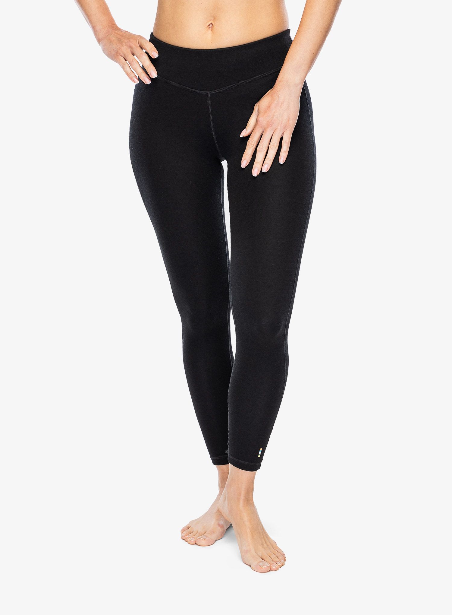 Ženske termo tajice Smartwool Classic Merino BL Bottom - black