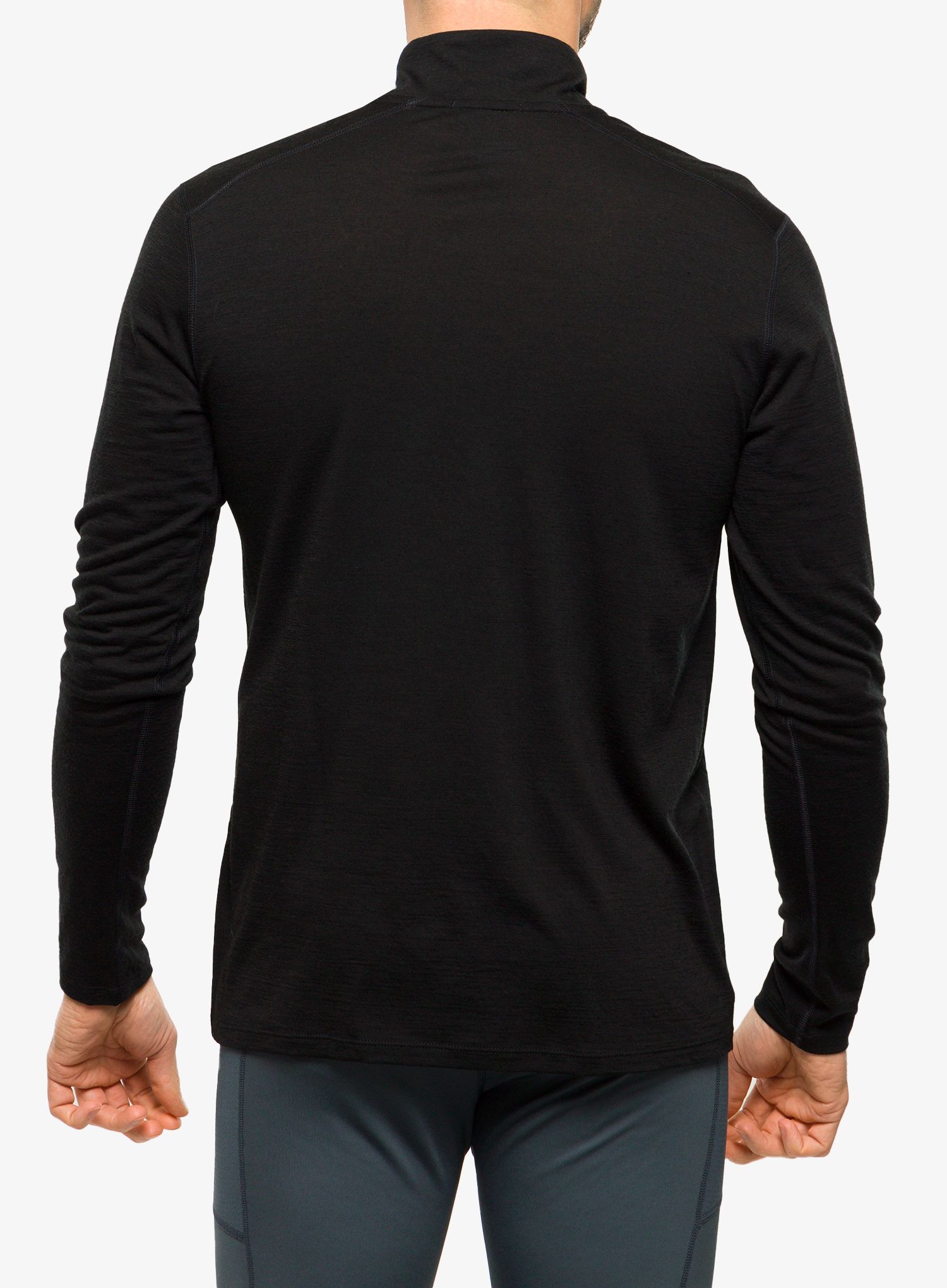 Termoaktivna dukserica Smartwool Classic Merino Base Layer 1/4 Zip Boxed - black