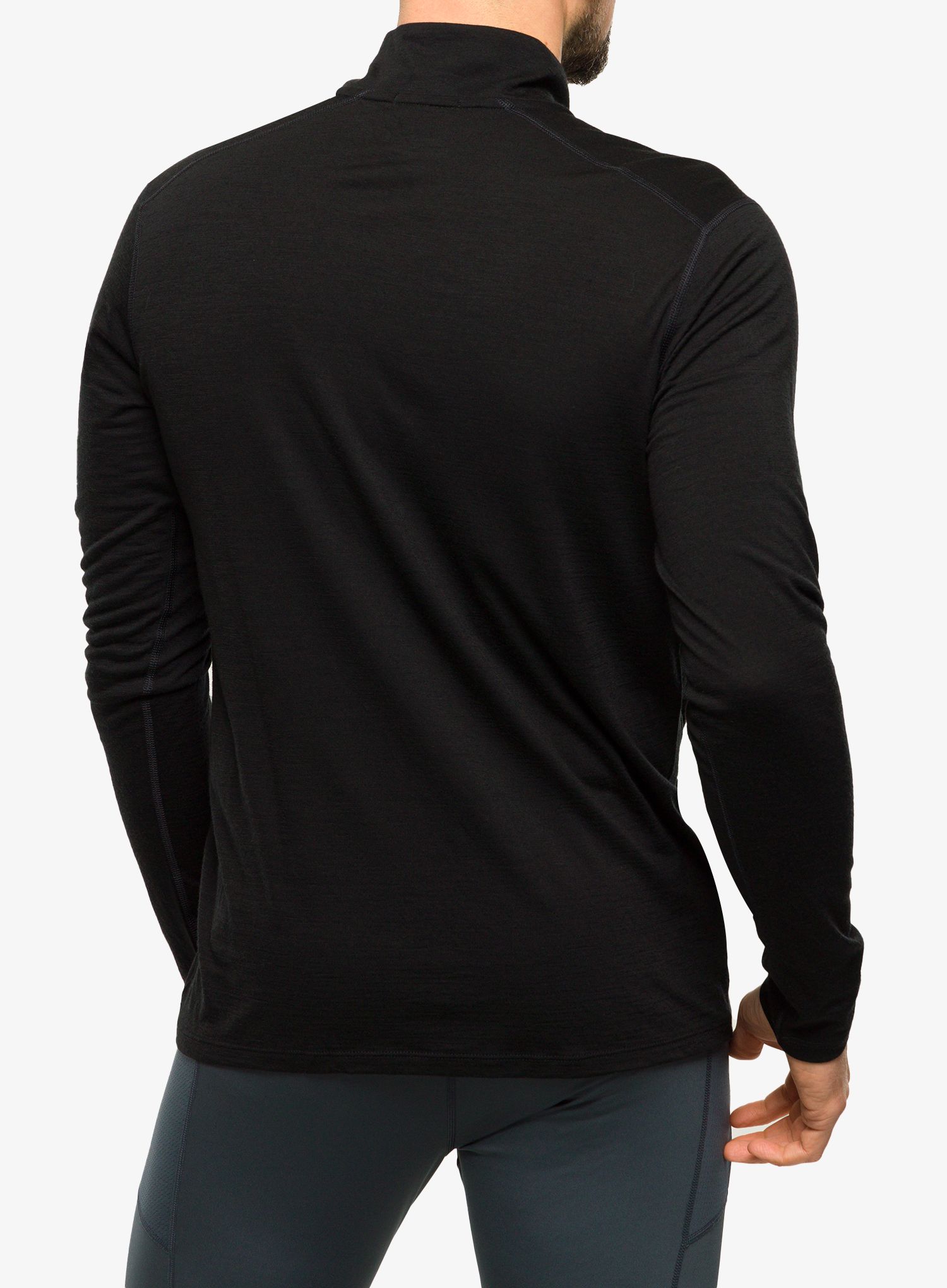 Termoaktivna dukserica Smartwool Classic Merino Base Layer 1/4 Zip Boxed - black