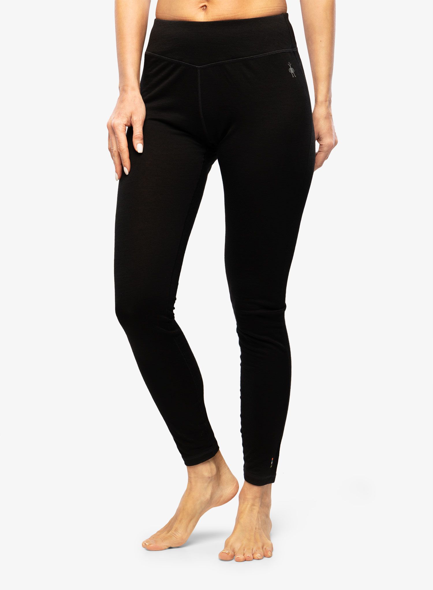 Ženske termo tajice Smartwool Classic Merino Base Layer Bottom Boxed - black