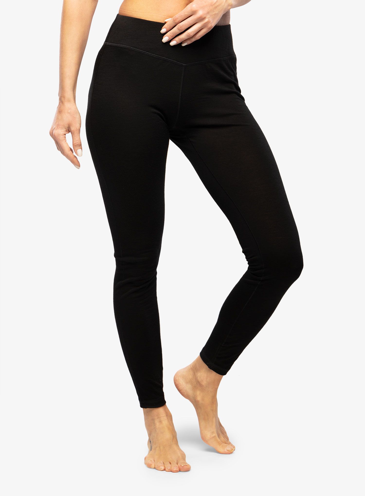 Ženske termo tajice Smartwool Classic Merino Base Layer Bottom Boxed - black