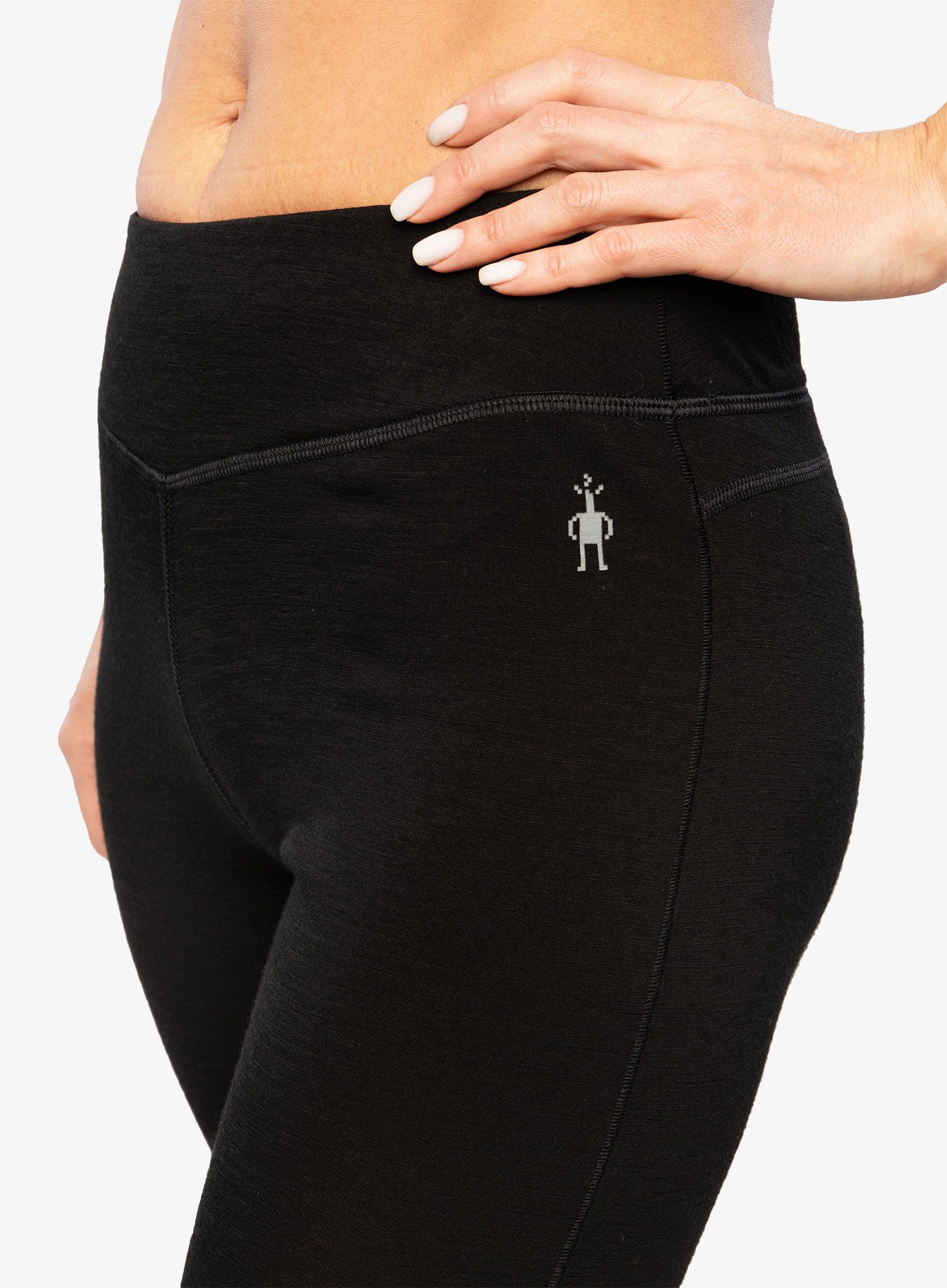 Ženske termo tajice Smartwool Classic Merino Base Layer Bottom Boxed - black