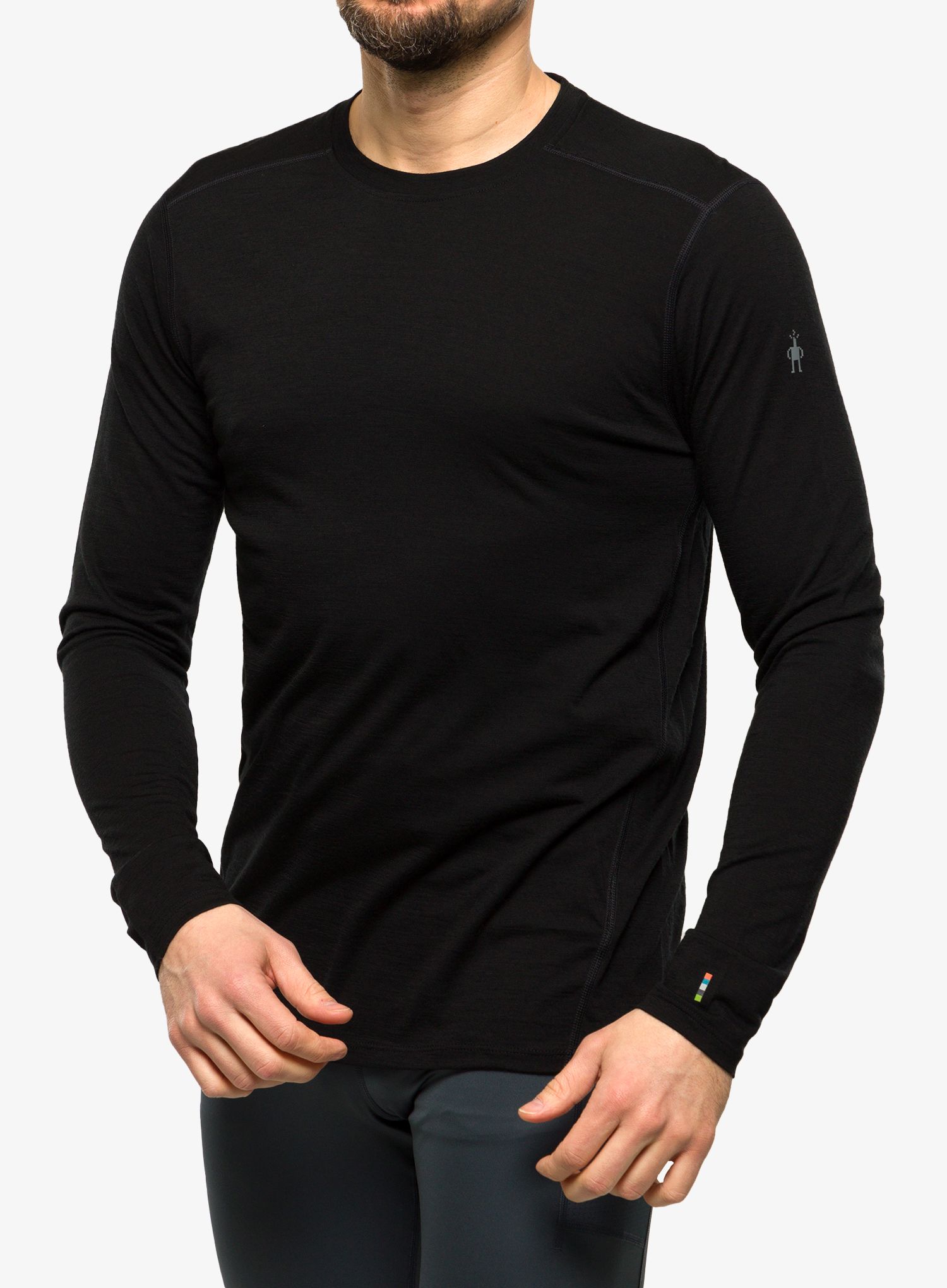 Termoaktivna dukserica Smartwool Classic Merino Base Layer LS Boxed - black