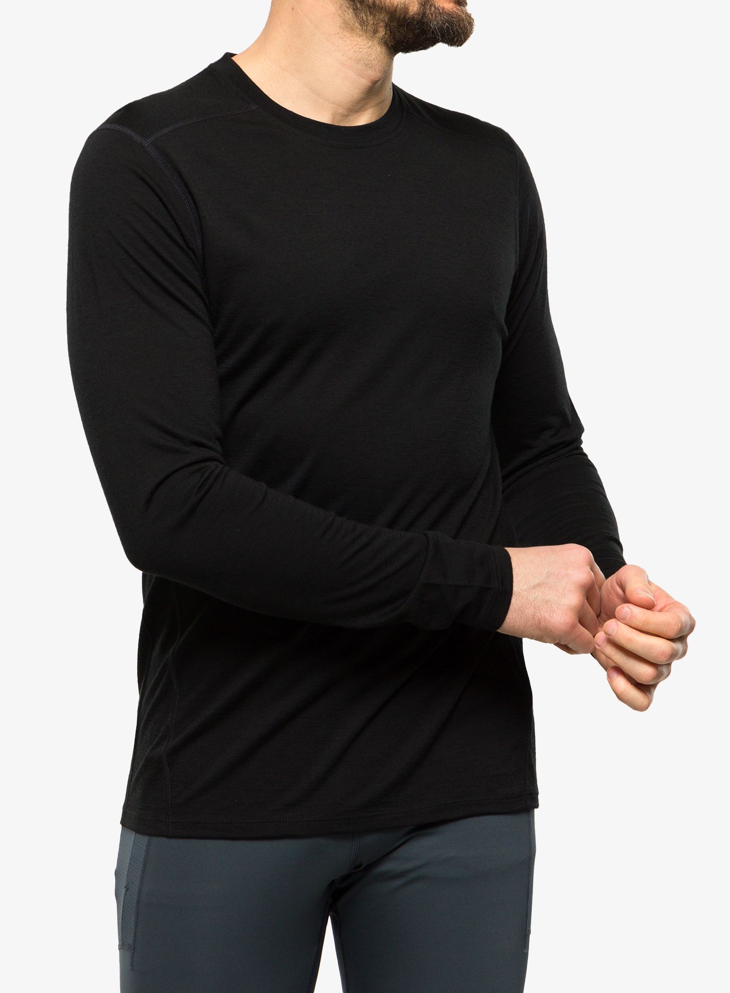 Termoaktivna dukserica Smartwool Classic Merino Base Layer LS Boxed - black