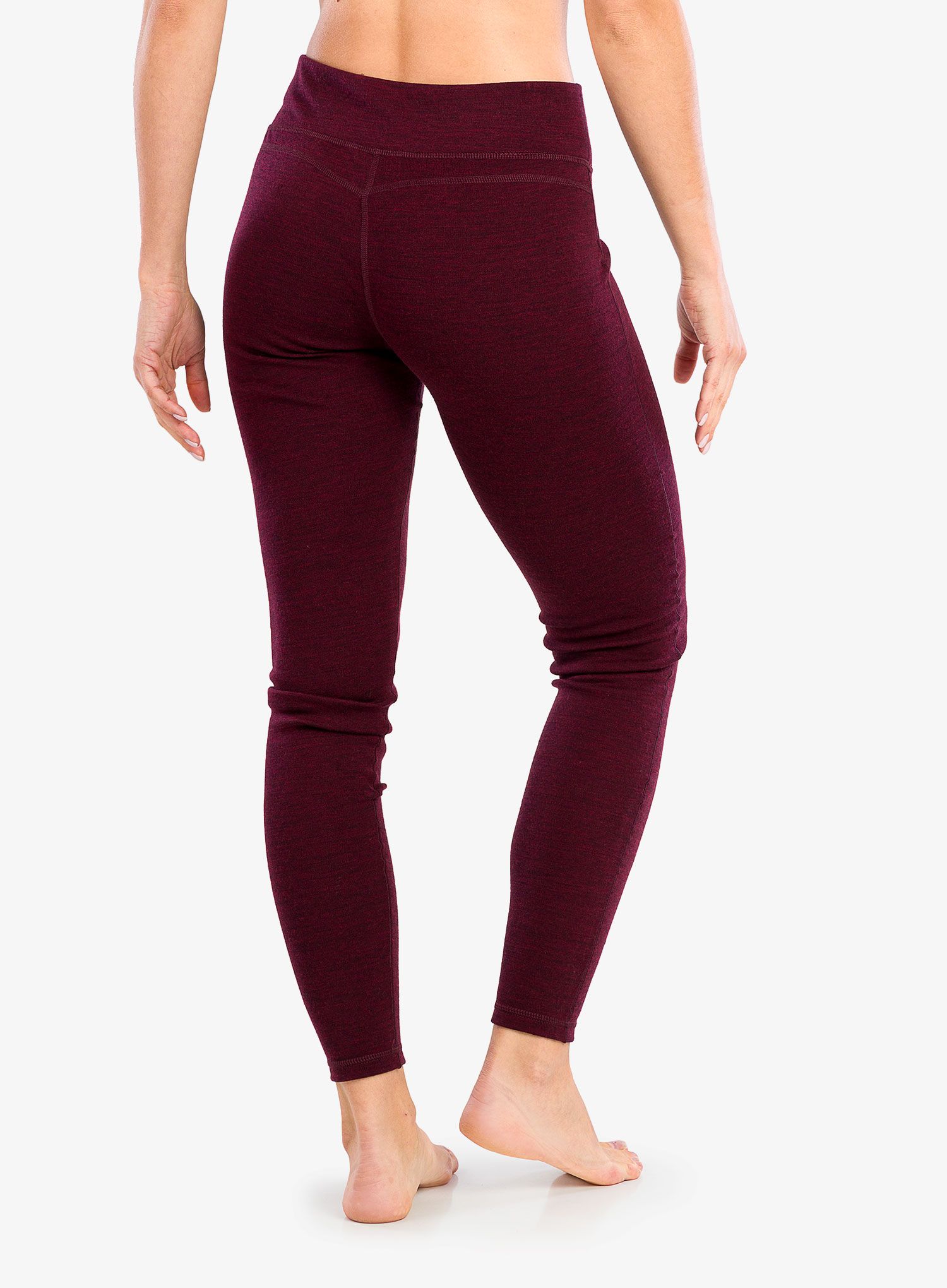 Ženske termo tajice Smartwool Classic Thermal Merino Base Layer Bottom Boxed - black cherry heather
