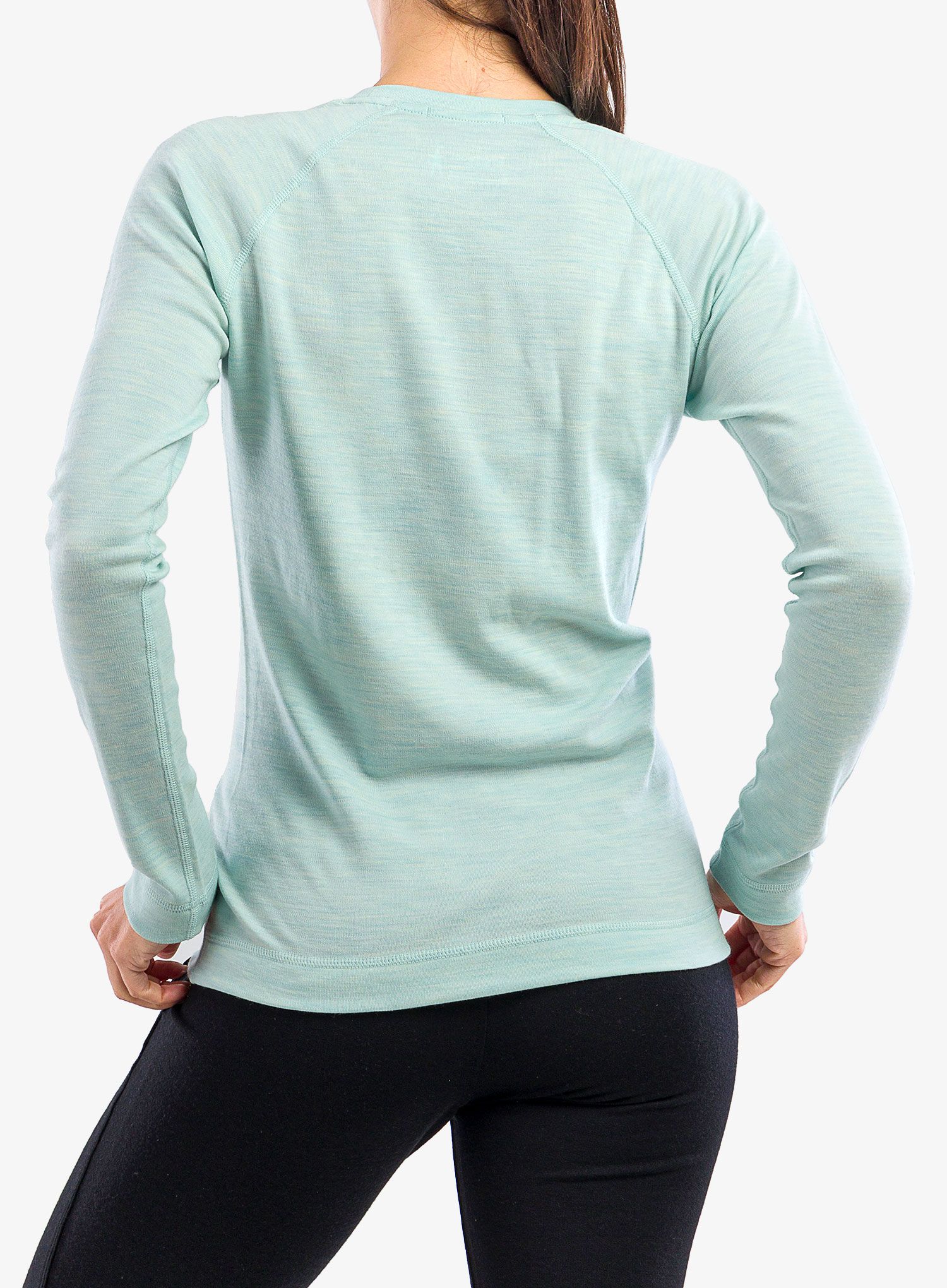Ženska dukserica Smartwool Classic Thermal Merino Base Layer Crew Boxed - bleached aqua h