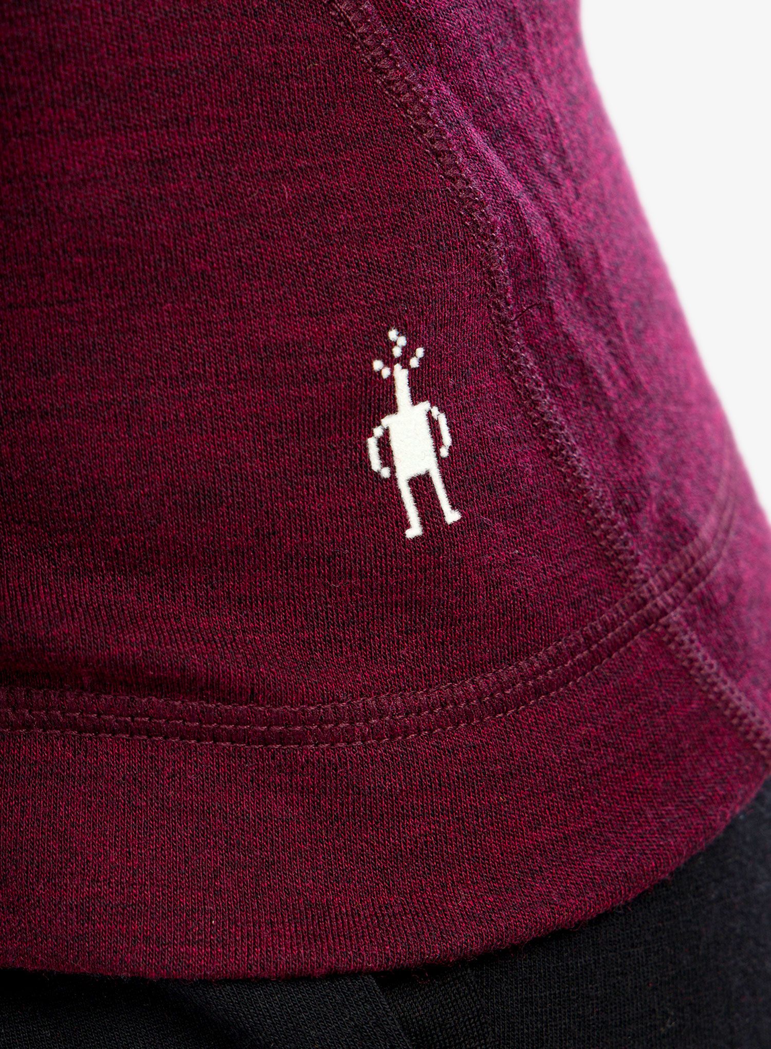 Termoaktivna dukserica Smartwool Classic Thermal Merino Base Layer Crew Boxed - black cherry heather