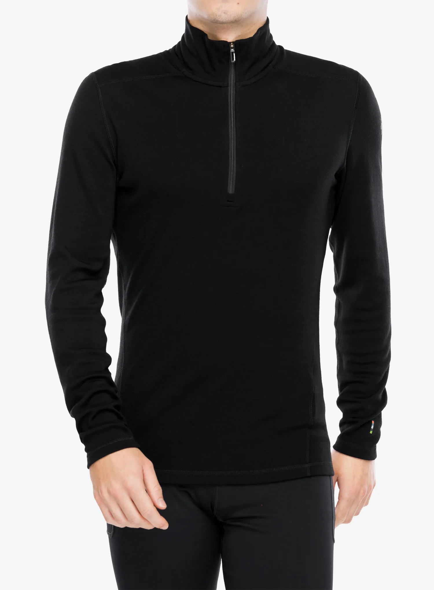 Termoaktivna dukserica Smartwool Classic Thermal Merino Base Layer 1/4 Zip Boxed - black