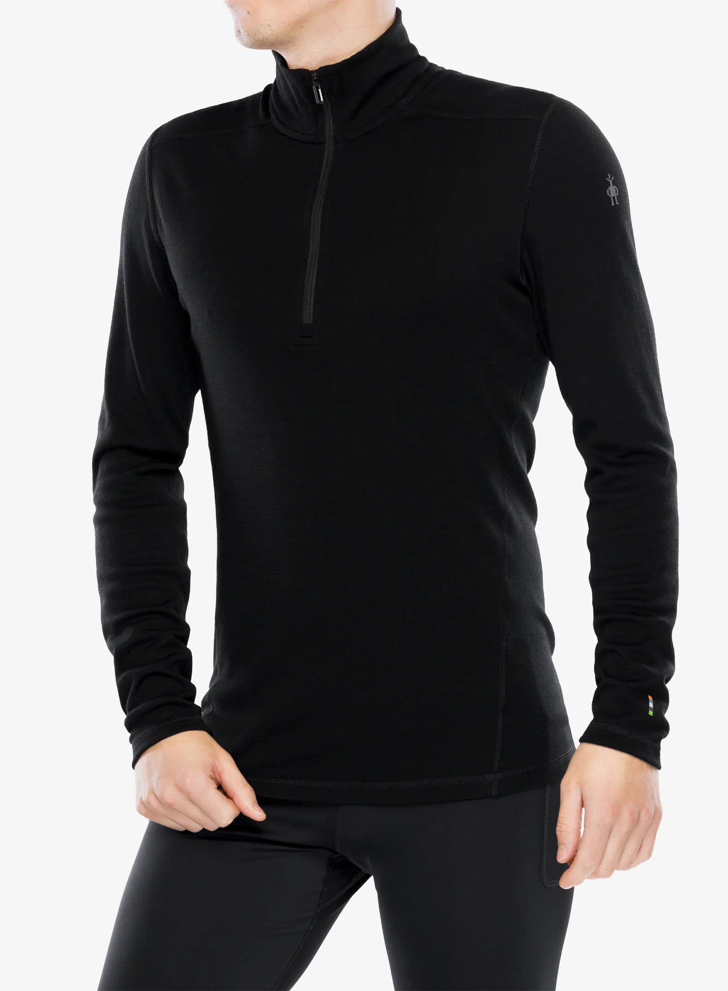 Termoaktivna dukserica Smartwool Classic Thermal Merino Base Layer 1/4 Zip Boxed - black