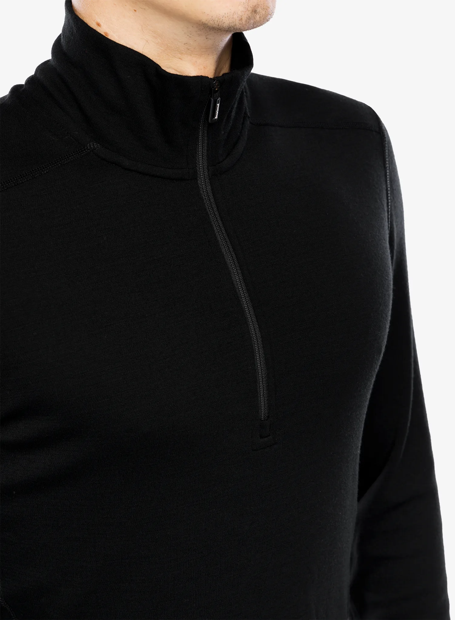 Termoaktivna dukserica Smartwool Classic Thermal Merino Base Layer 1/4 Zip Boxed - black