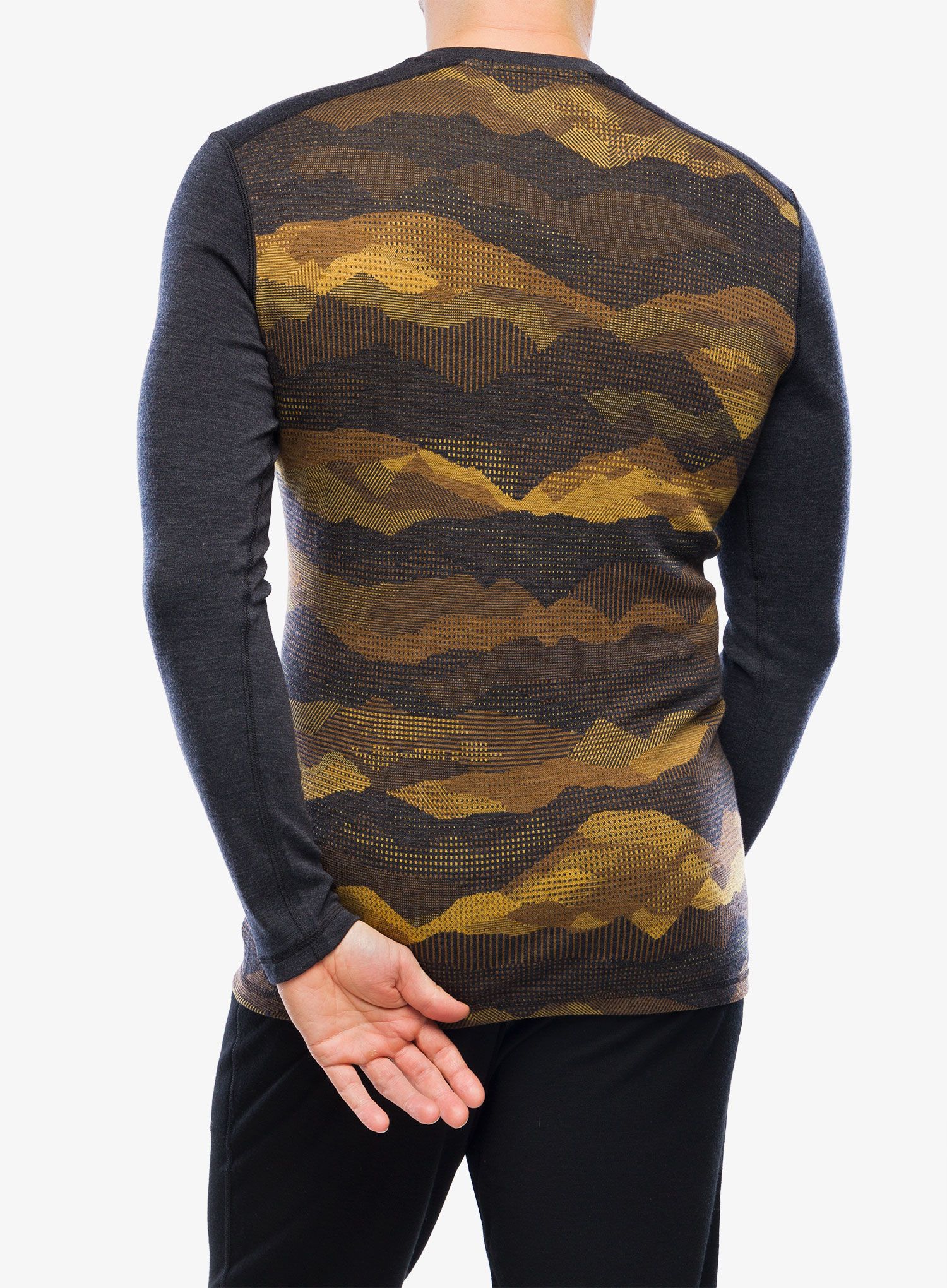 Termoaktivna dukserica  Smartwool Classic Thermal Merino Base Layer Crew Boxed - charcoal mtn