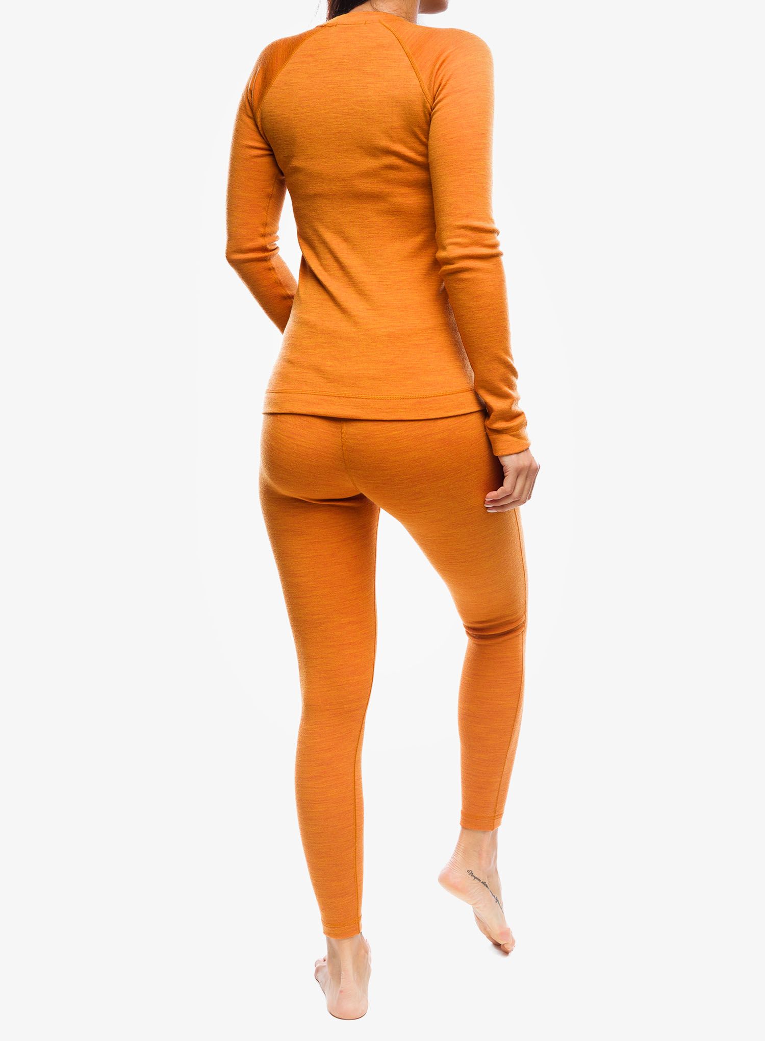 Ženska dukserica Smartwool Classic Thermal Merino Base Layer Crew Boxed - marmalade heather