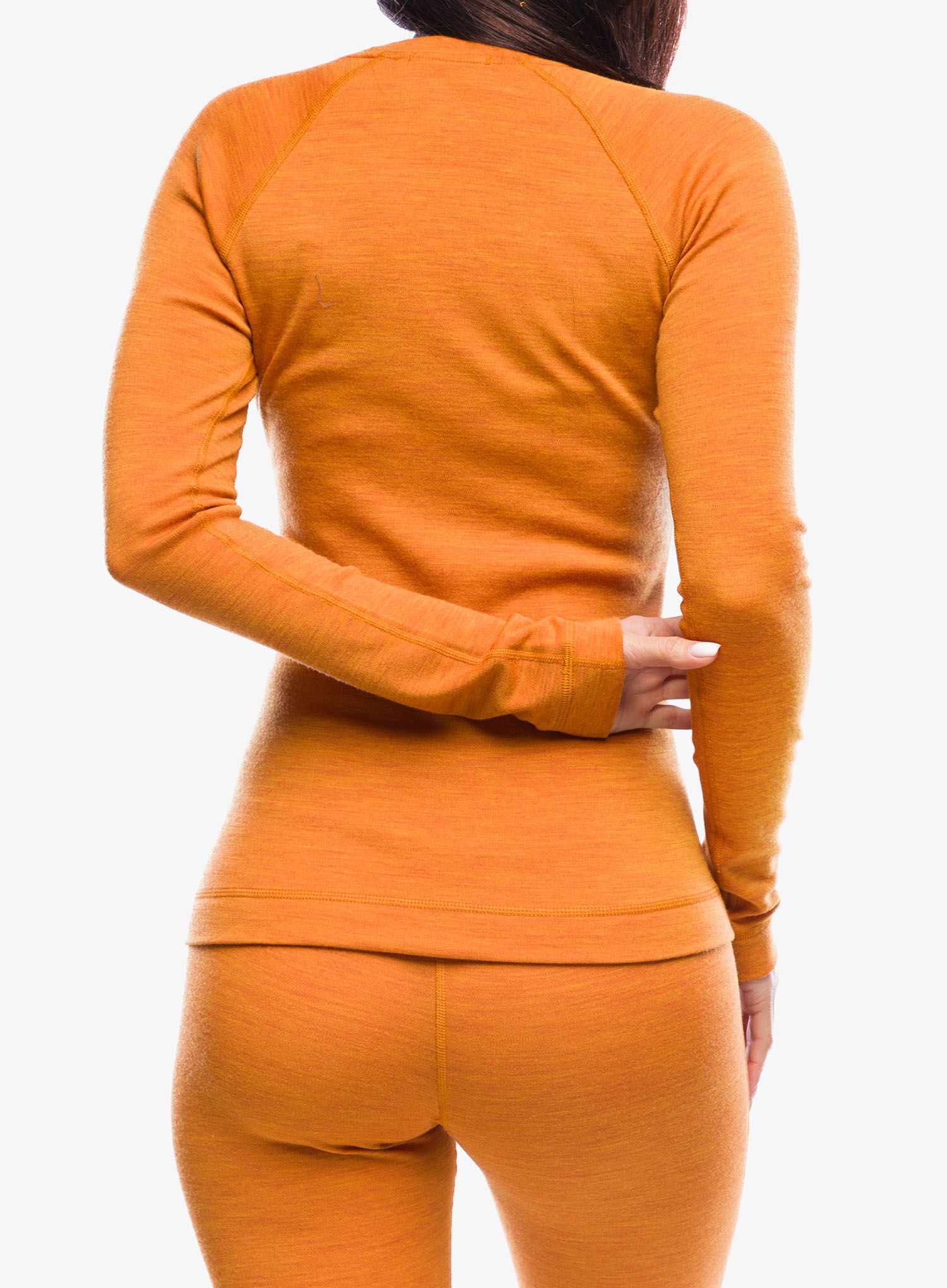 Ženska dukserica Smartwool Classic Thermal Merino Base Layer Crew Boxed - marmalade heather