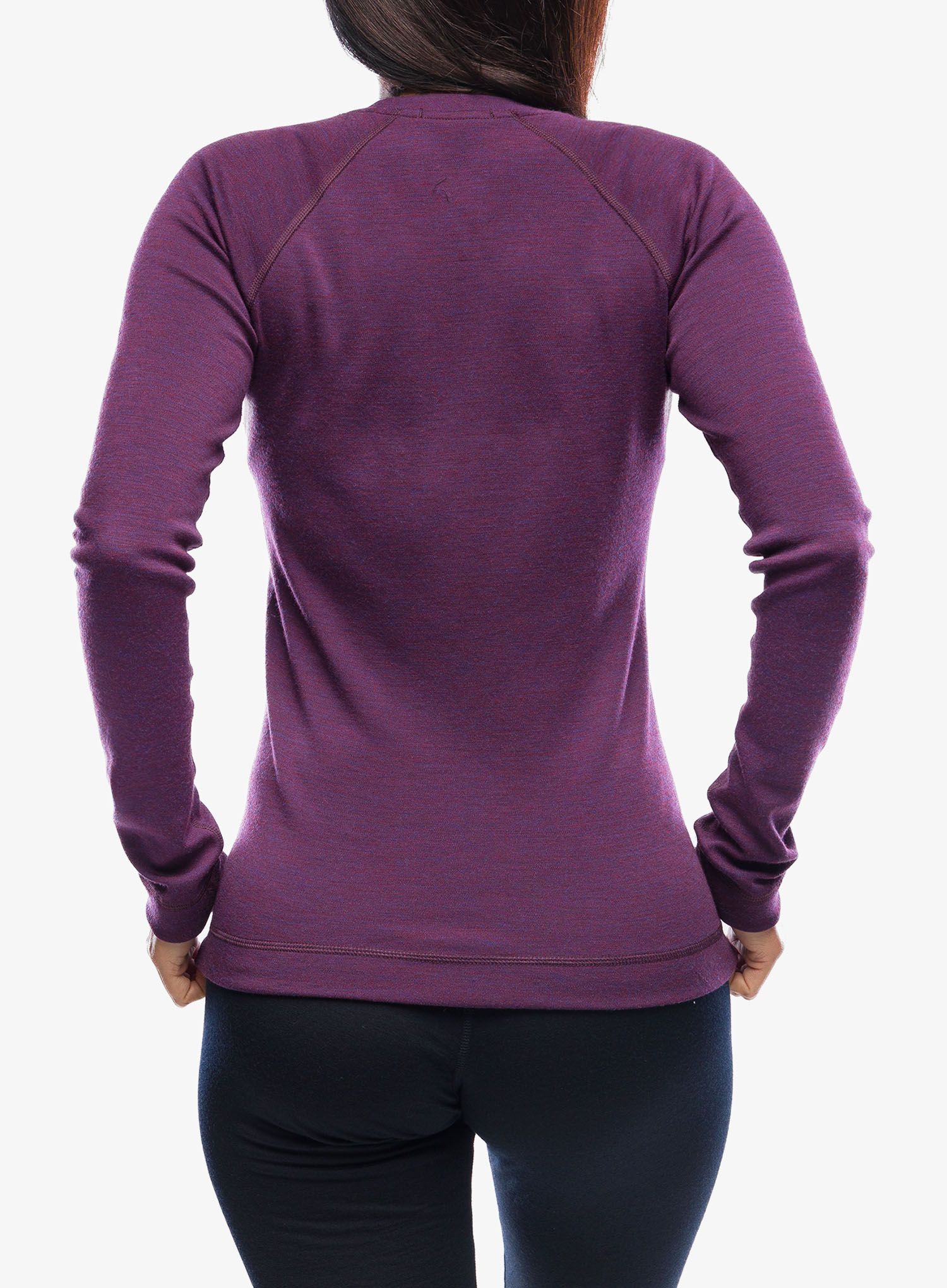 Ženska dukserica Smartwool Classic Thermal Merino Base Layer Crew Boxed - purple iris heather