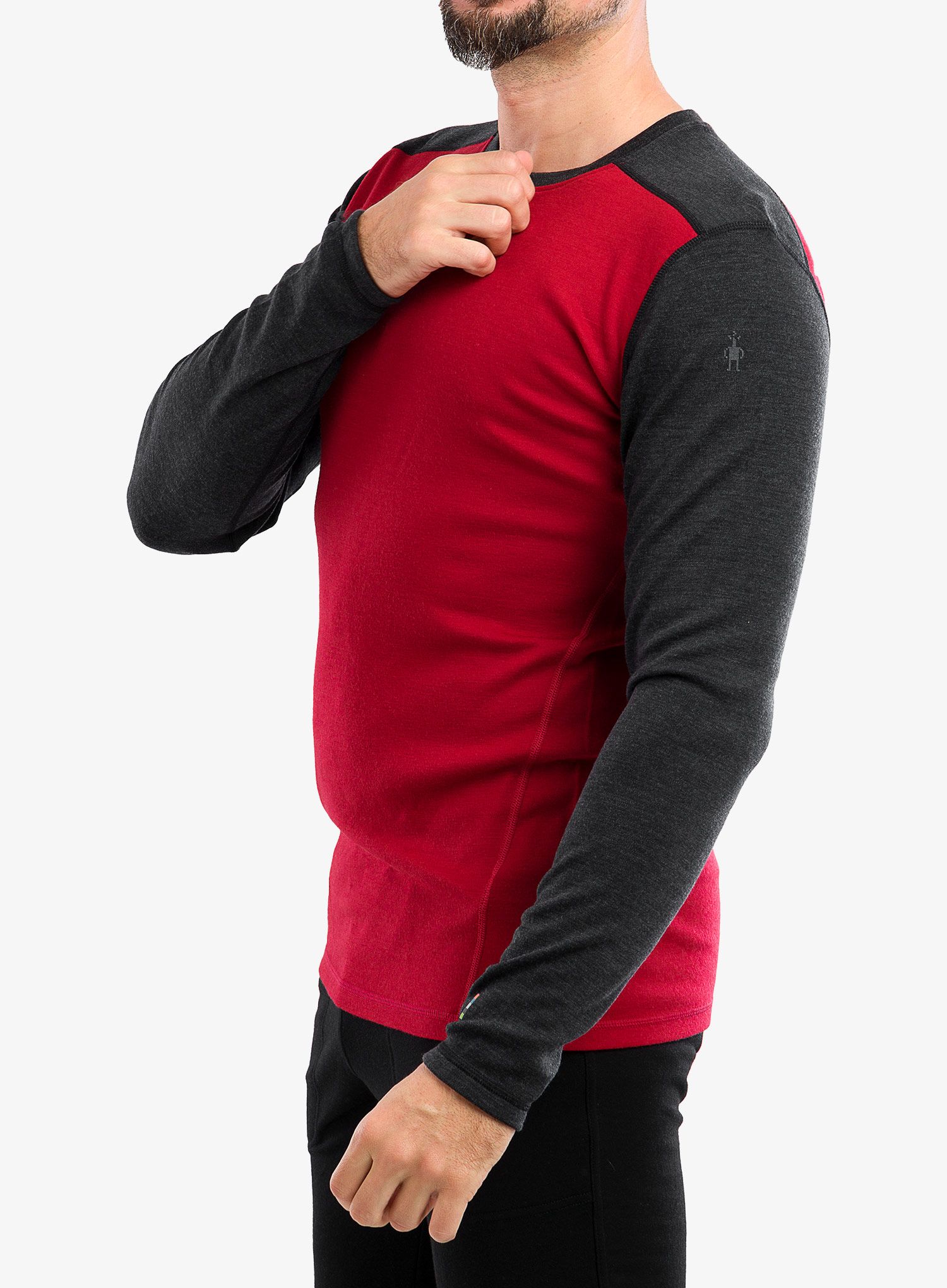 Dukserica Smartwool Classic Thermal Merino Base Layer Crew Boxed - rythmic red